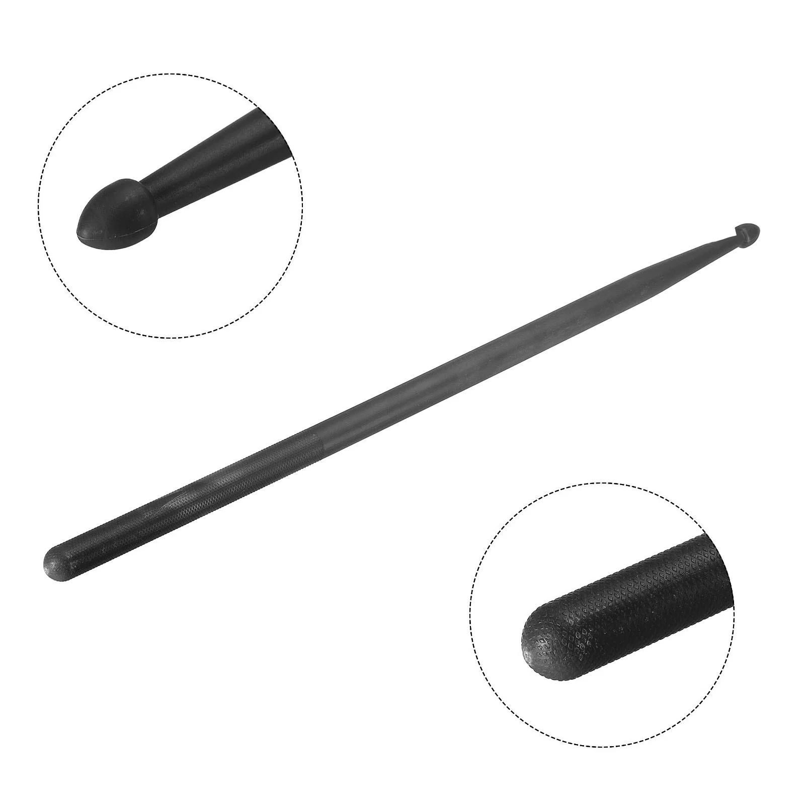 Nylon Drumstick 5A Plastic Anti Slip Handle Drum Stick for Drums Black, image 4