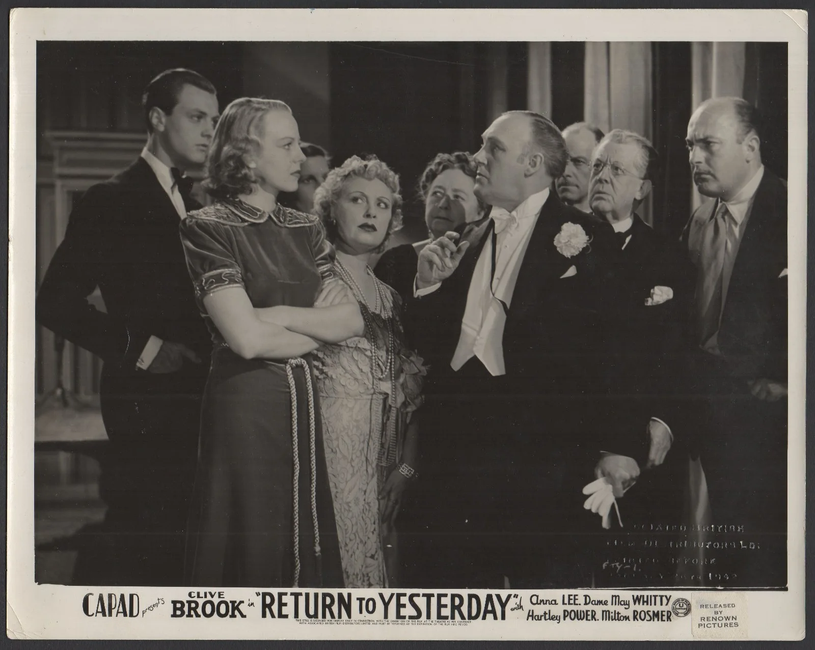 RETURN TO YESTERDAY 1940 Clive Brook, Anna Lee 10x8 LOBBY SET, изображение 3