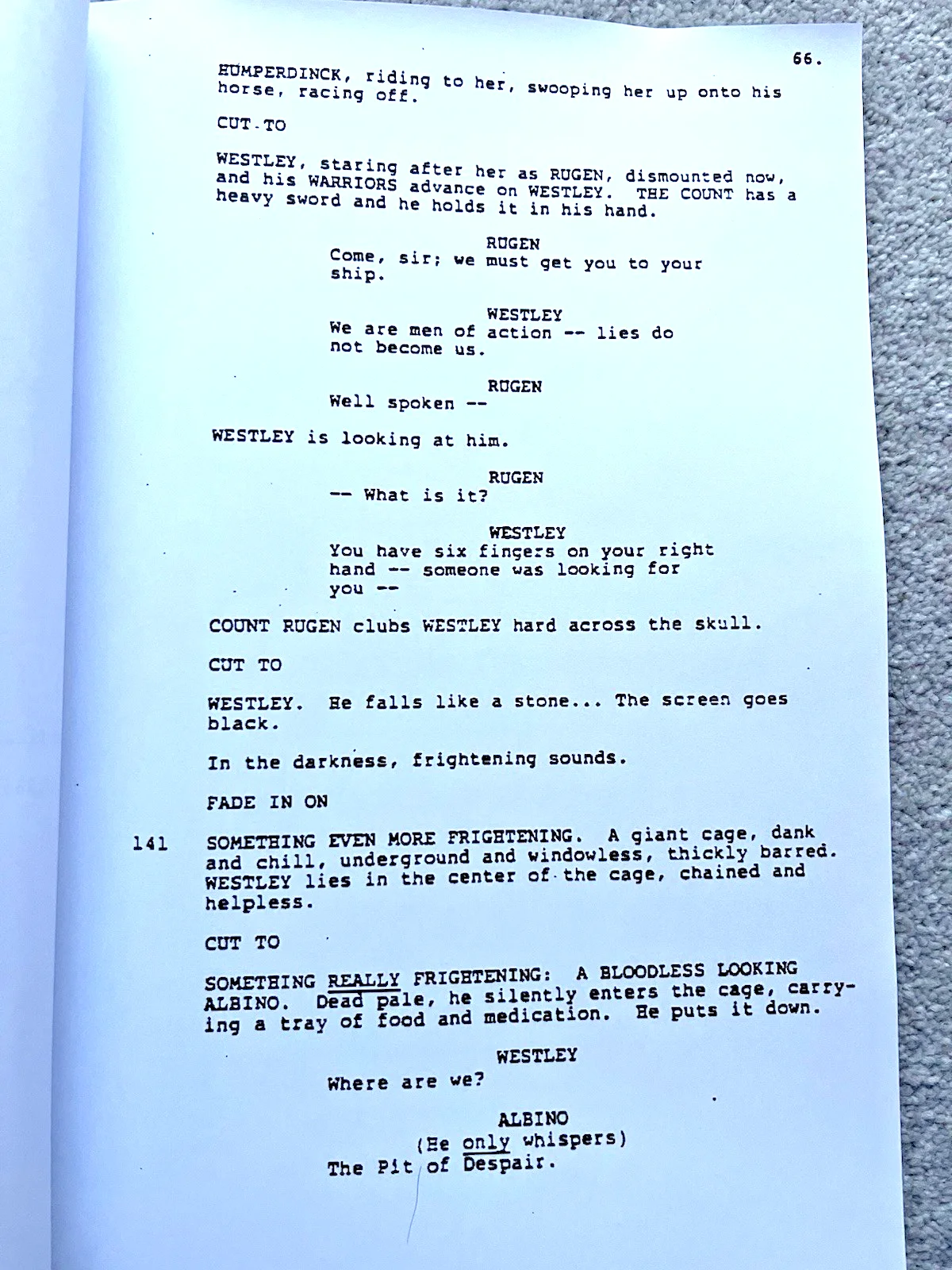 The Princess Bride Film Screenplay/ Script. Cary Elwes, Robin Wright., image 2