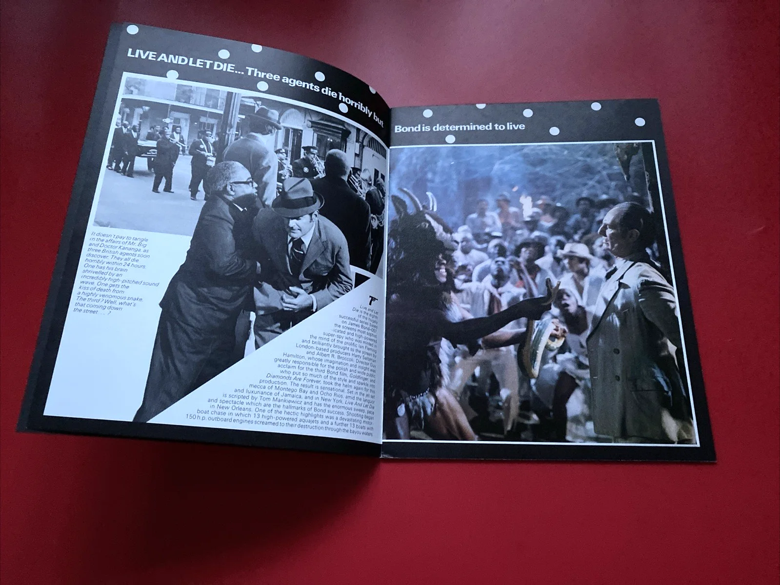 1973 Roger Moore James Bond 007 Live and let die official souvenir brochure A4, image 4