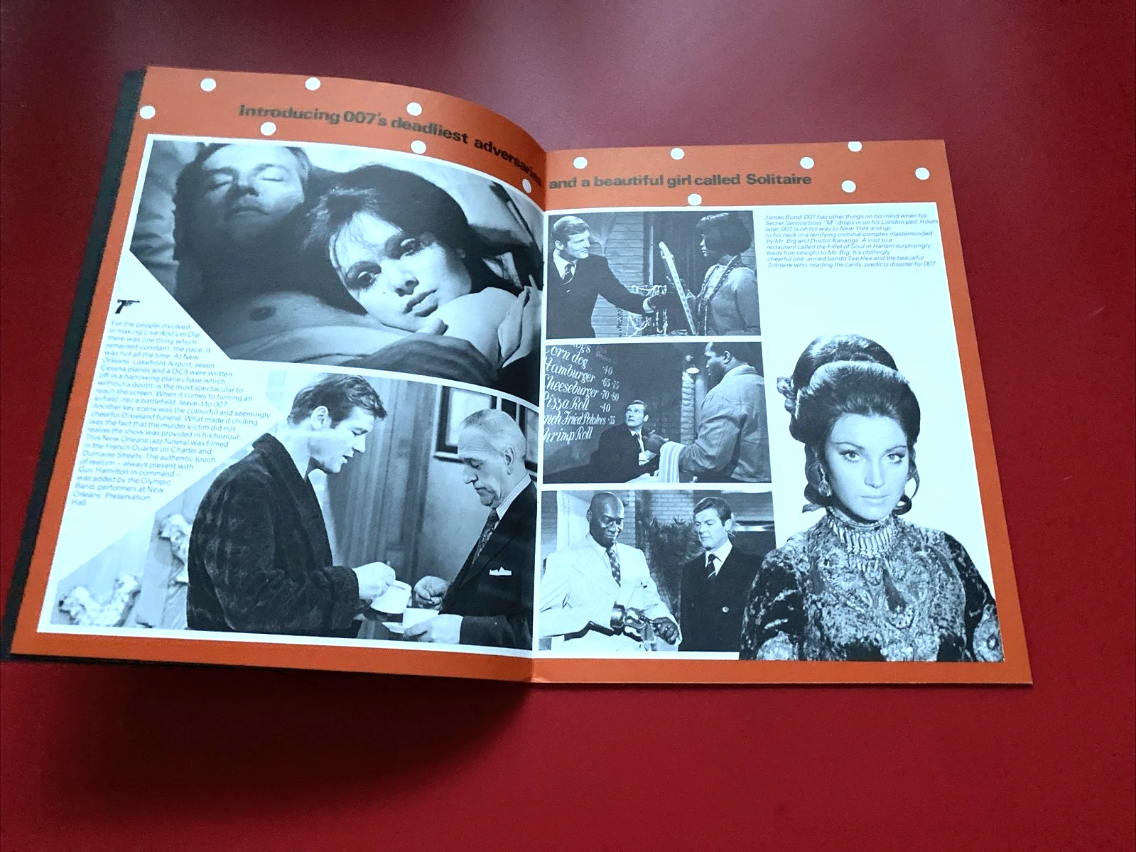 1973 Roger Moore James Bond 007 Live and let die official souvenir brochure A4, image 5