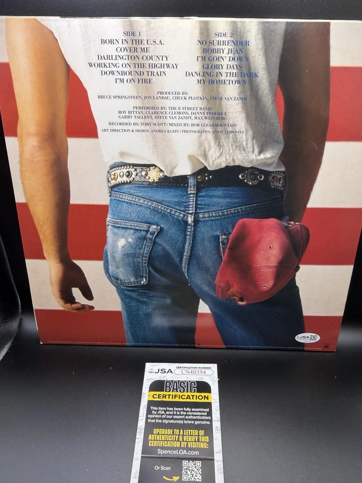 STEVEN VAN ZANDT SIGNED BORN IN THE USA VINYL RECORD LP ‘SPRINGSTEEN’ JSA COA, изображение 3