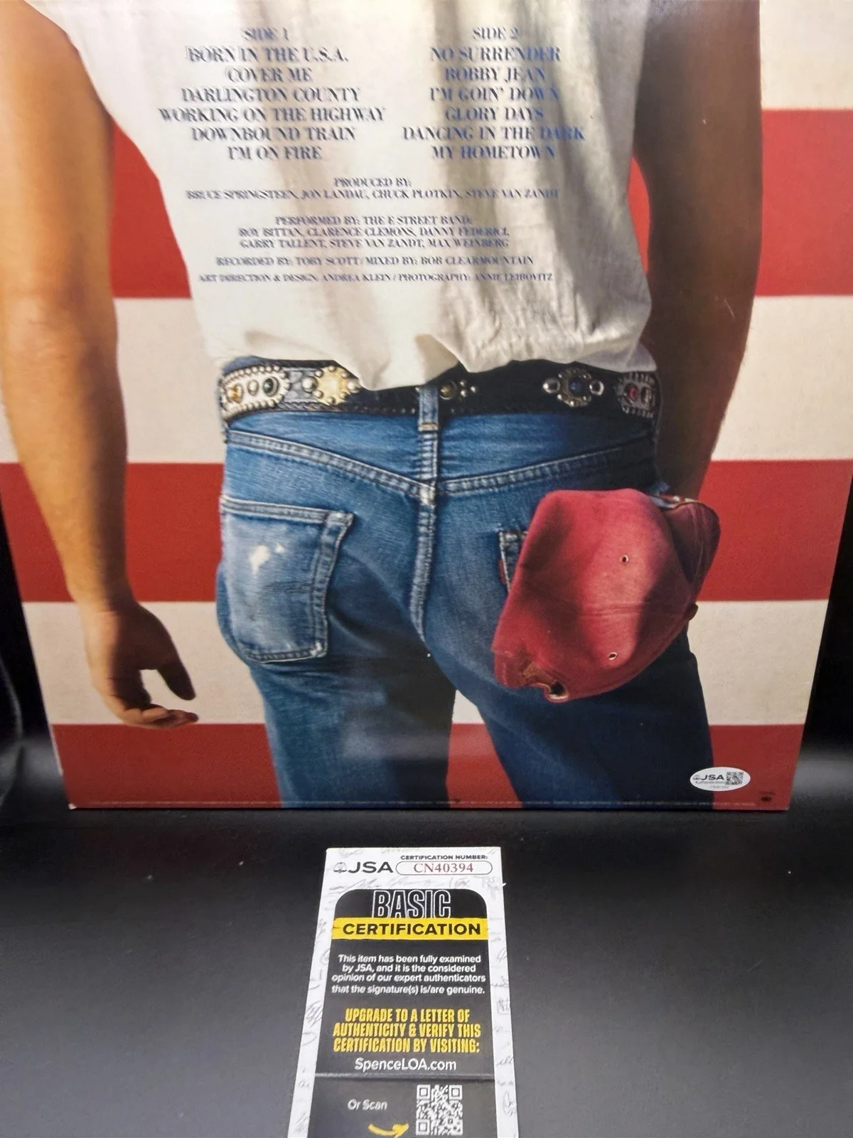 STEVEN VAN ZANDT SIGNED BORN IN THE USA VINYL RECORD LP ‘SPRINGSTEEN’ JSA COA, изображение 4