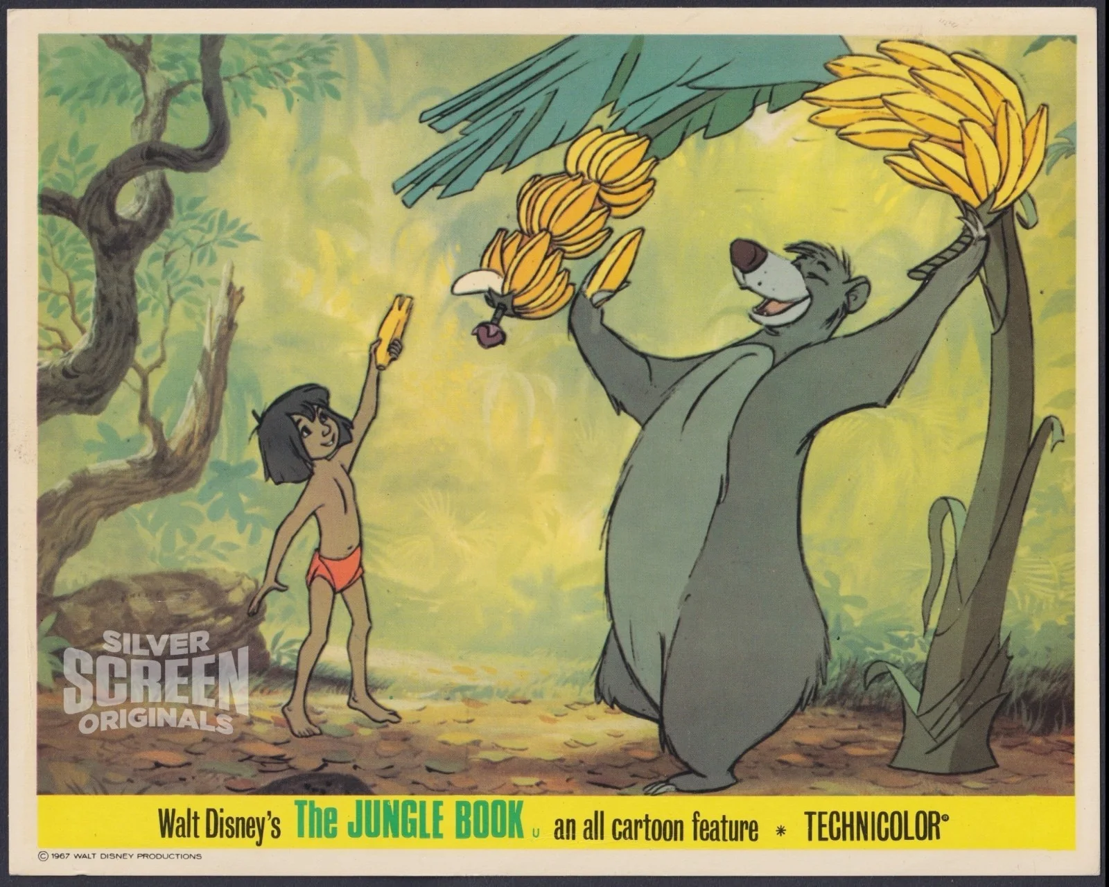 Jungle Book 10x ORIGINAL UK FOH Lobby Cards Disney FIRST RELEASE 1967, изображение 3