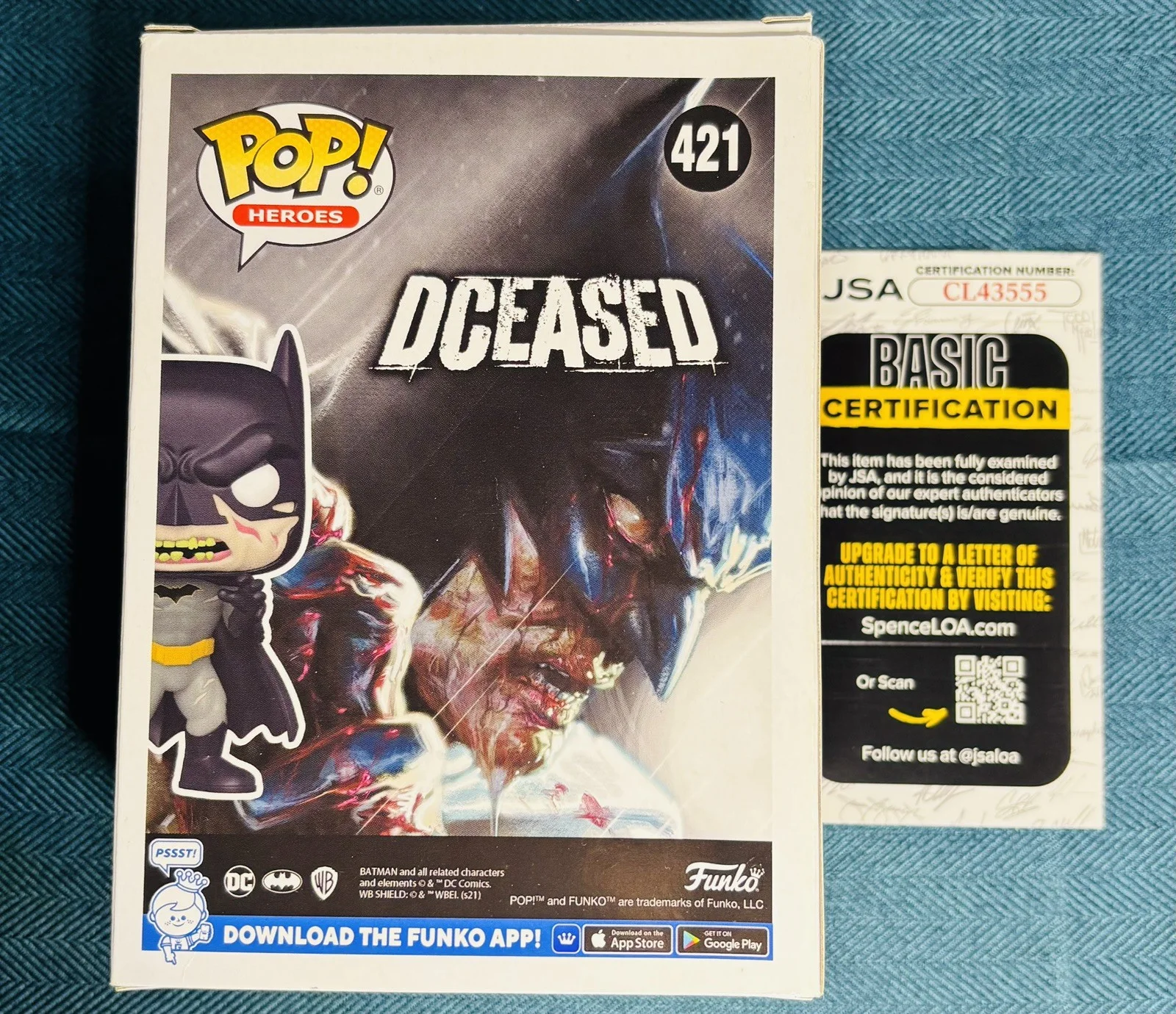 Christian Bale — Christian Bale Signed Autograph Batman Funko Pop The Dark Knight #421 JSA COA, изображение 4