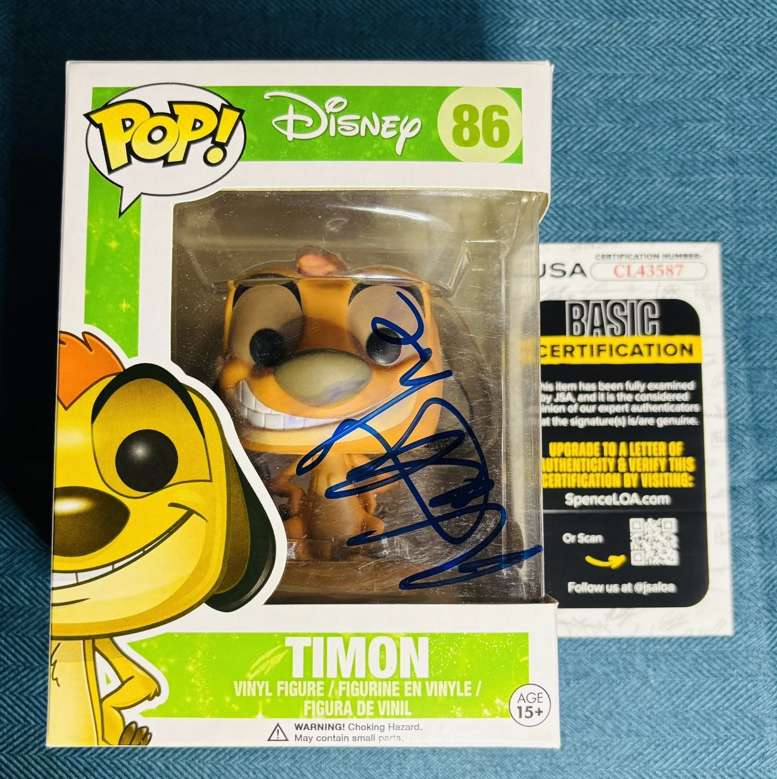 NATHAN LANE — NATHAN LANE SIGNED TIMON LION KING FUNKO #86 AUTHENTIC AUTOGRAPH JSA COA RARE