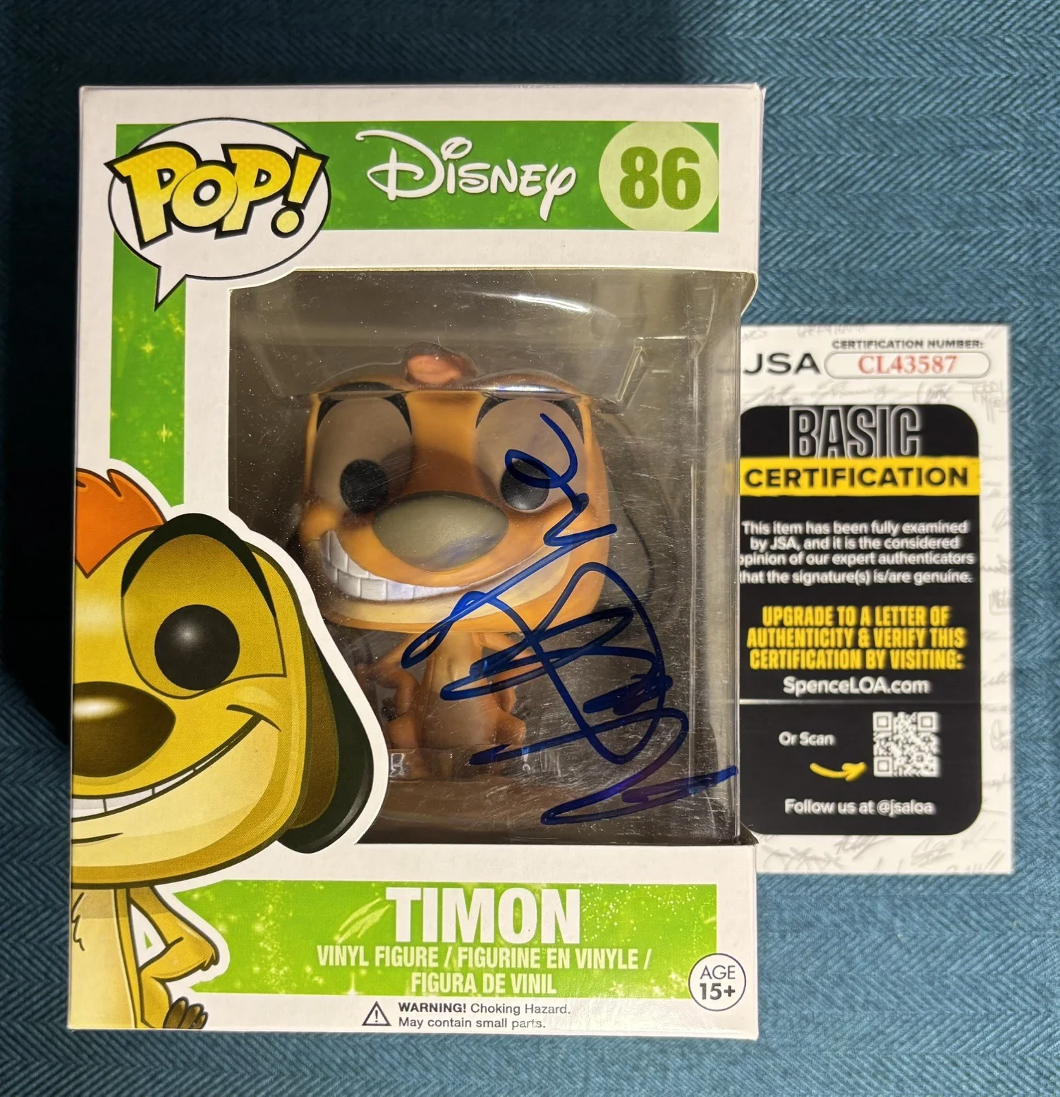NATHAN LANE — NATHAN LANE SIGNED TIMON LION KING FUNKO #86 AUTHENTIC AUTOGRAPH JSA COA RARE, изображение 4