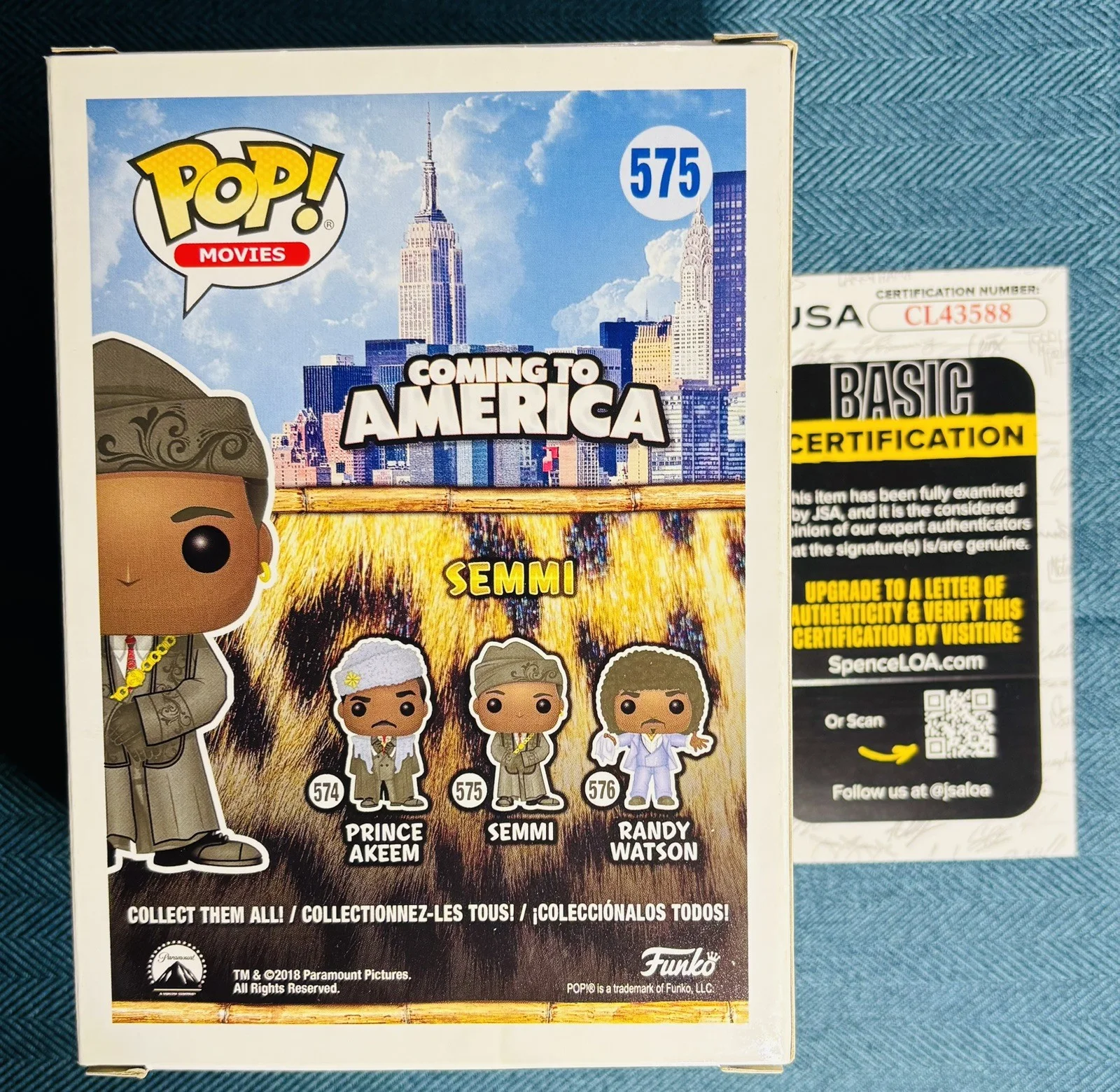 ARSENIO HALL SIGNED SEMMI FUNKO POP COMING TO AMERICA JSA COA AUTHENTICATED AUTO, image 4