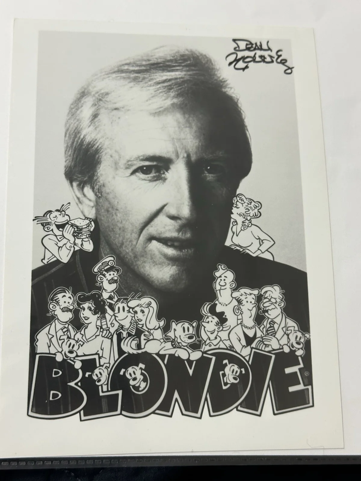 Dean Young — Dean Young Signed 4.5x5.5 Blondie Photo COA Authentication