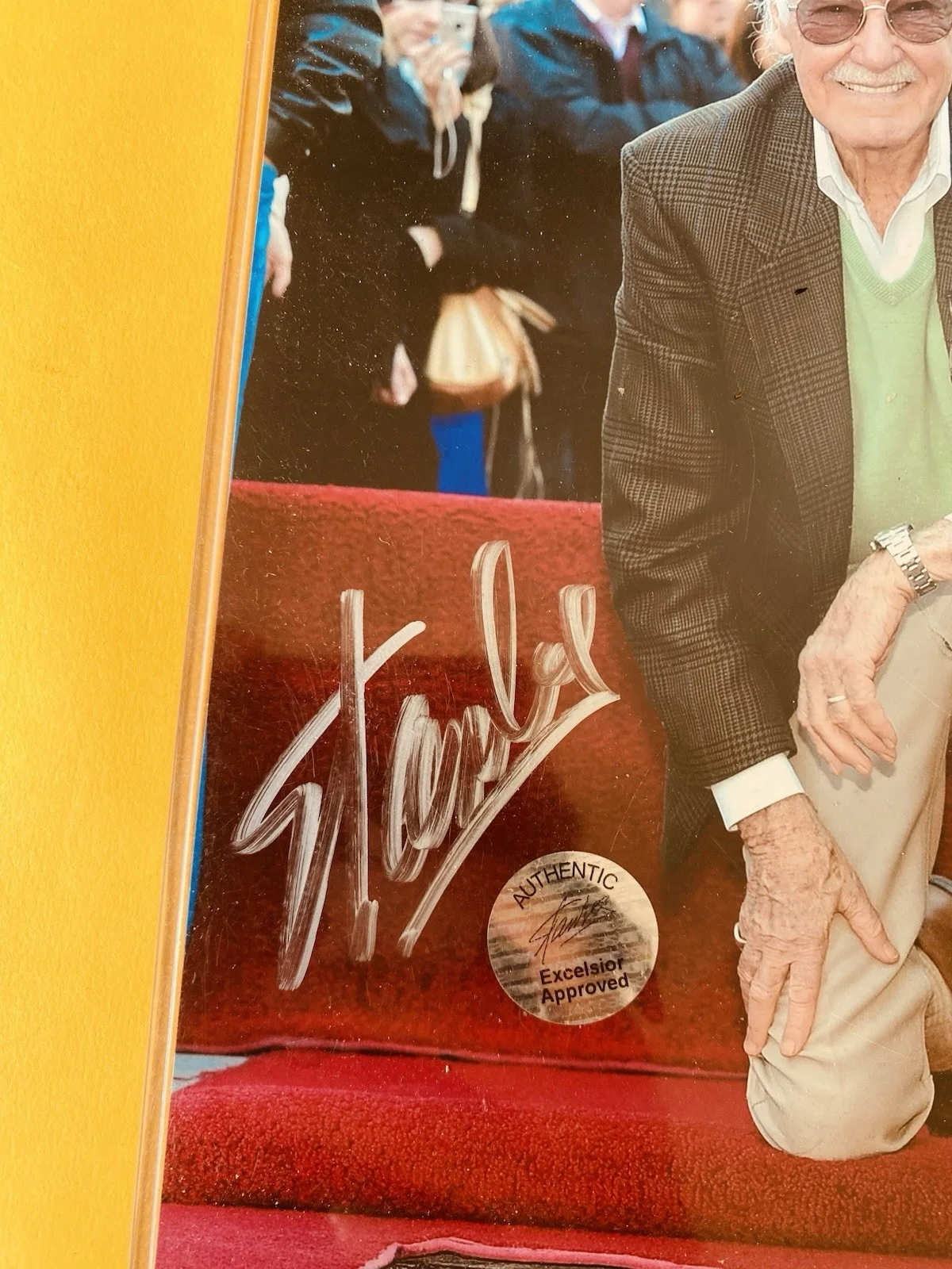 Stan Lee — Signed STAN LEE Auto Photo PICTURE Hollywood Star SL Excelsior COA Marvel, изображение 2