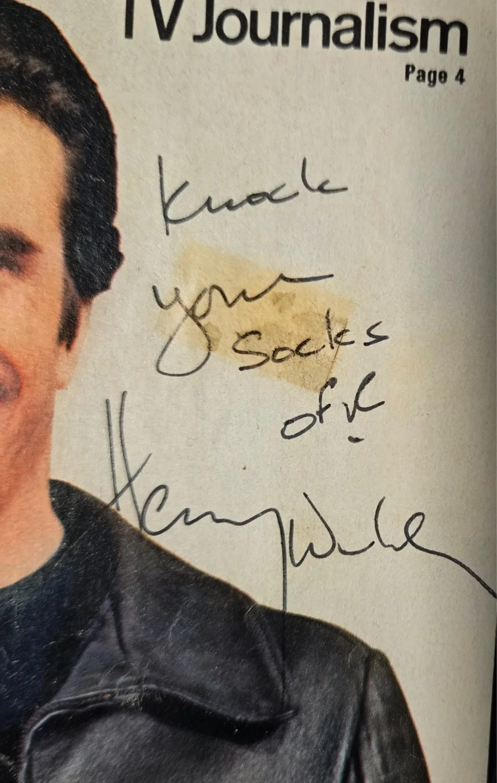 Henry Winkler — Henry Winkler Autographed TV Guide Cover, image 2