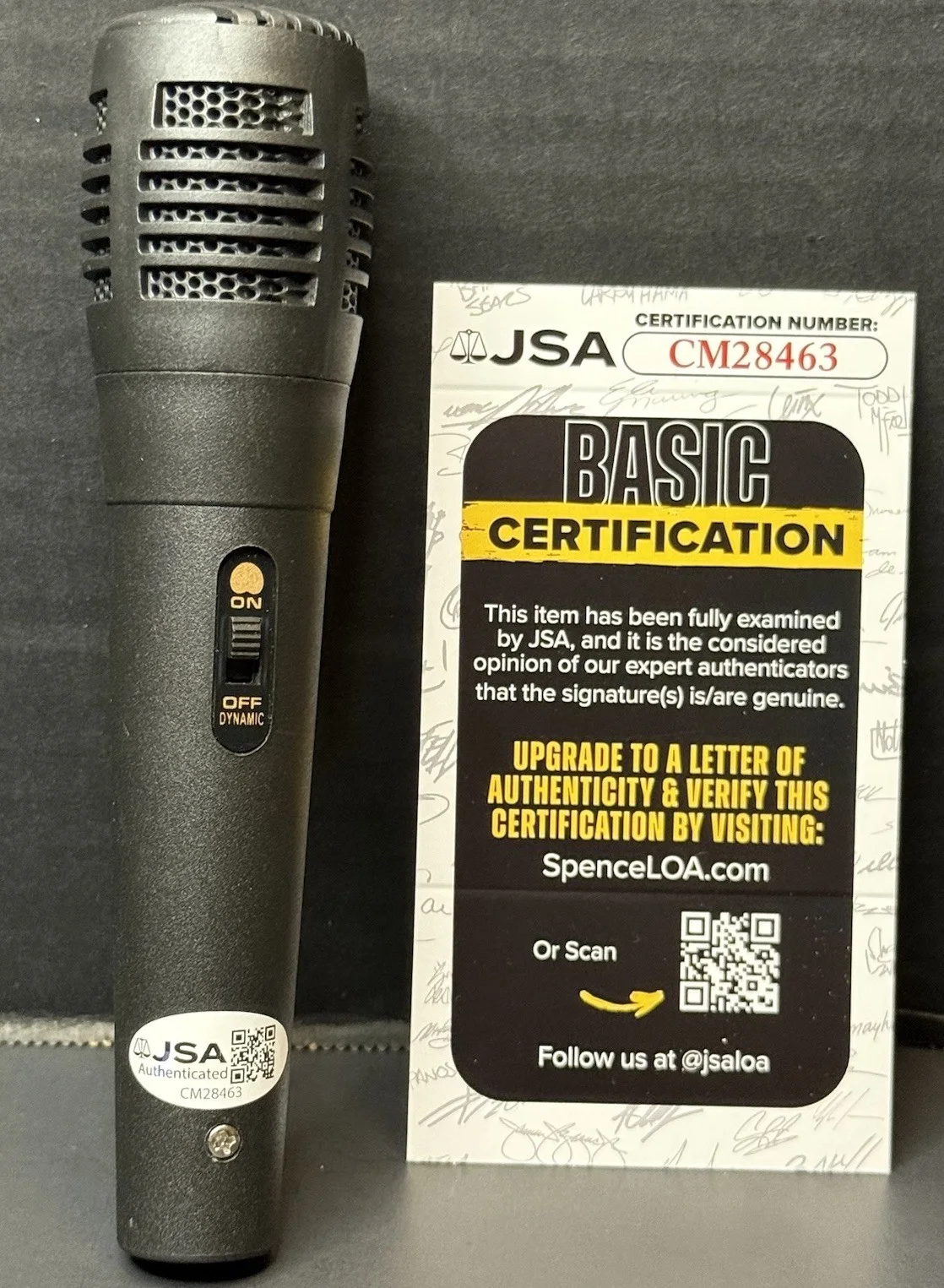 Bossman Dlow Signed Microphone Rapper Autographed Mic Big Za Motion Part JSA COA, image 3