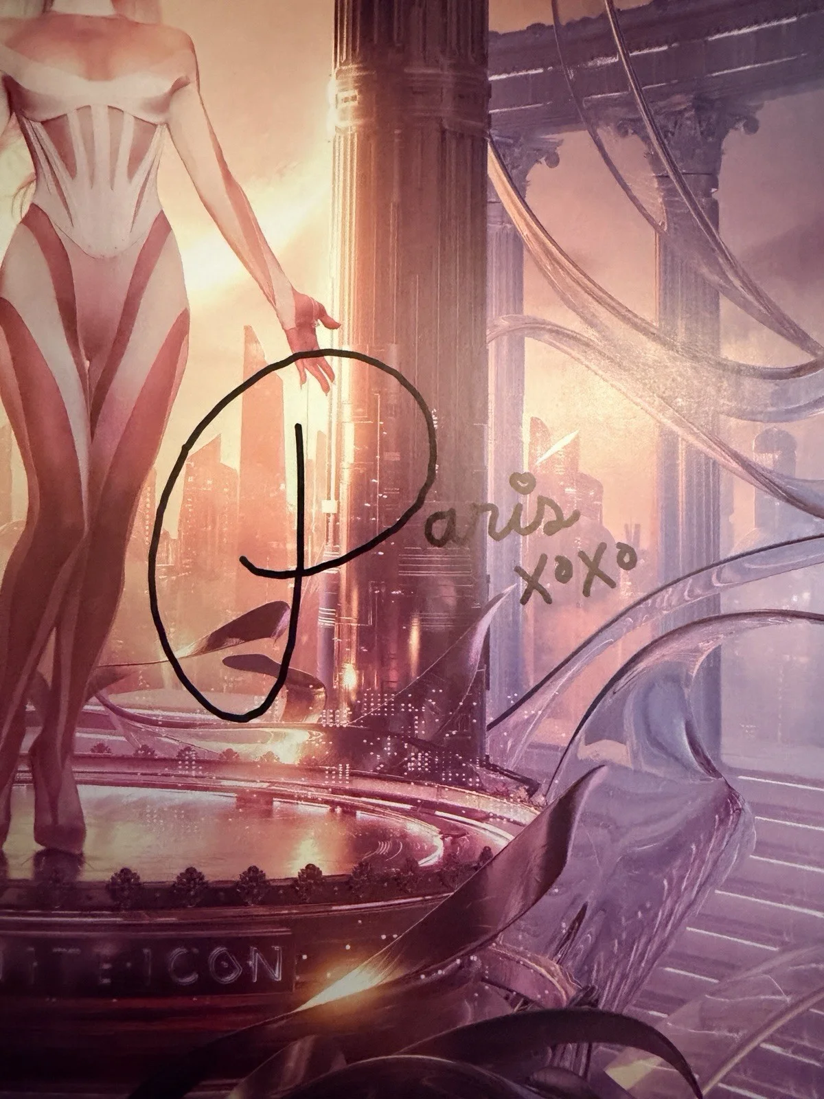 Infinite Icon PARIS HILTON Signed/Autographed Vinyl Record NIP New Factory Mint, image 3