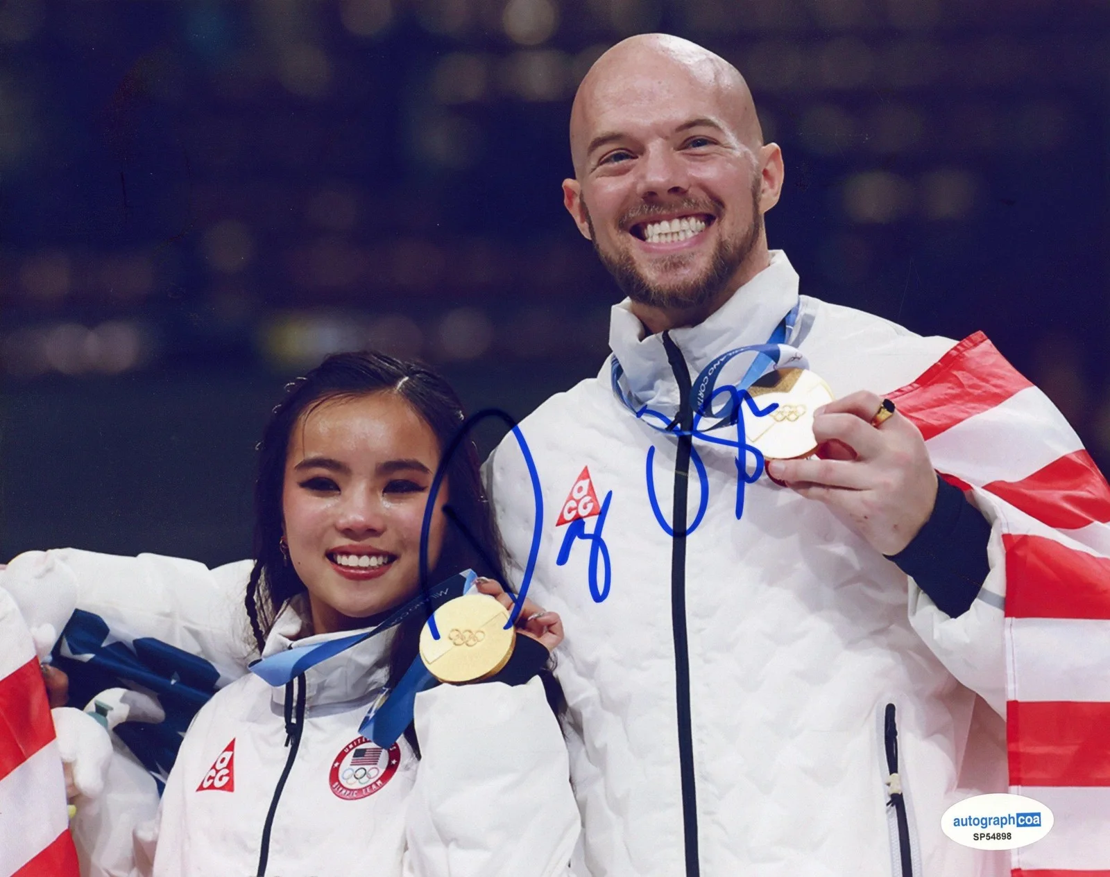 Danny O'Shea — Danny O'Shea AUTOGRAPH Signed Pairs Figure Skating Olympic Gold 8x10 Photo ACOA, изображение 2