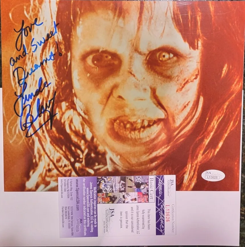 LINDA BLAIR — RaRe LINDA BLAIR THE EXORCIST HORROR MOVIE SIGNED &INSCRIBED 8X10 PHOTO JSA COA, изображение 2