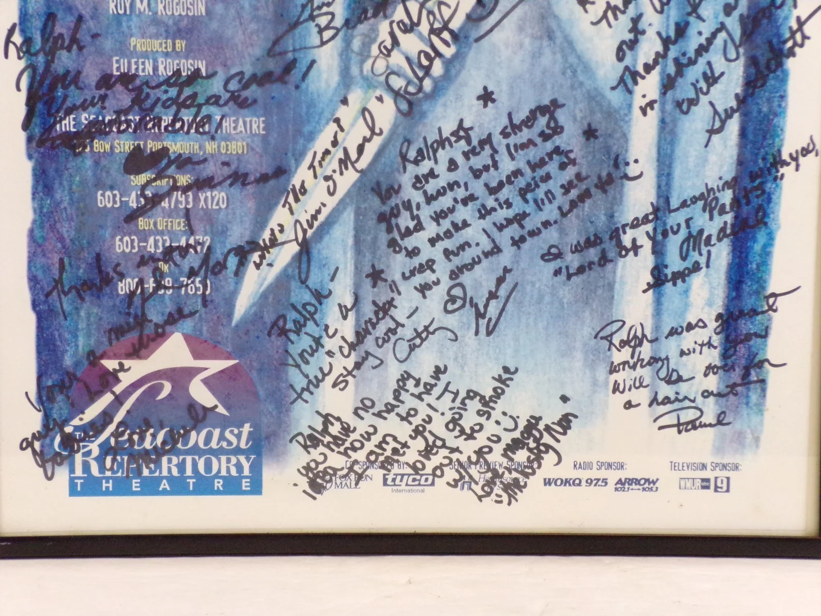 Camelot March/April 1999 Seacoast Theater Poster 17x11 AUTOGRAPHED BY CAST w/COA, изображение 4