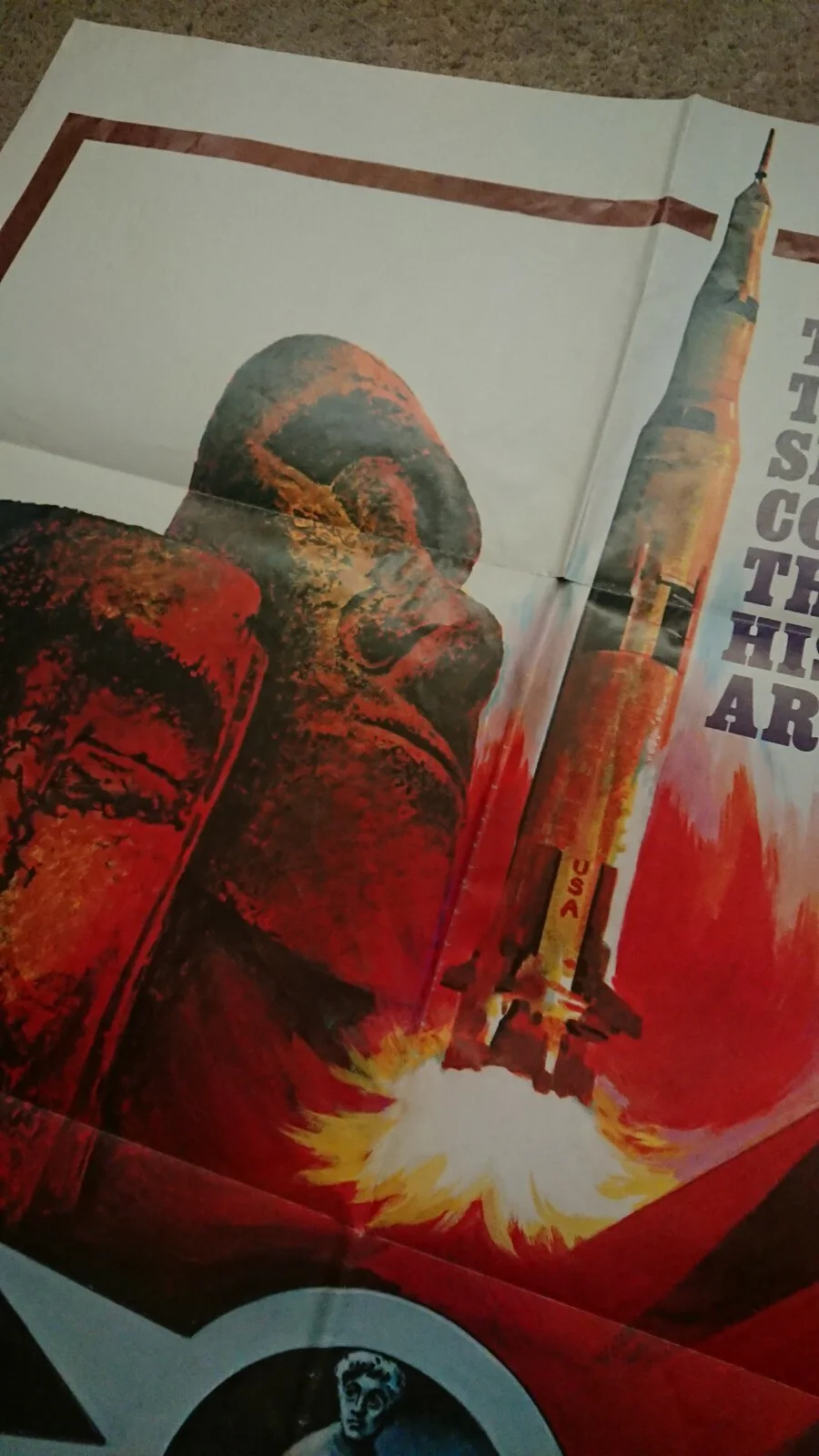 Chariots of the Gods Original 1972 US One Sheet Film Poster, Erich Von Daniken, изображение 3