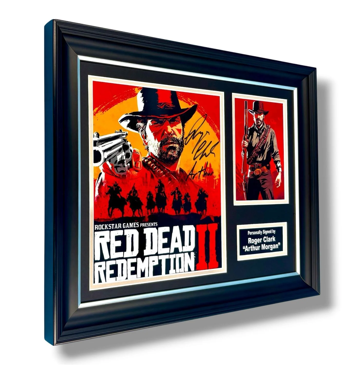 Roger Clark Signed Photo Framed & COA Red Dead Redemption 2 Arthur Morgan Auto, изображение 2