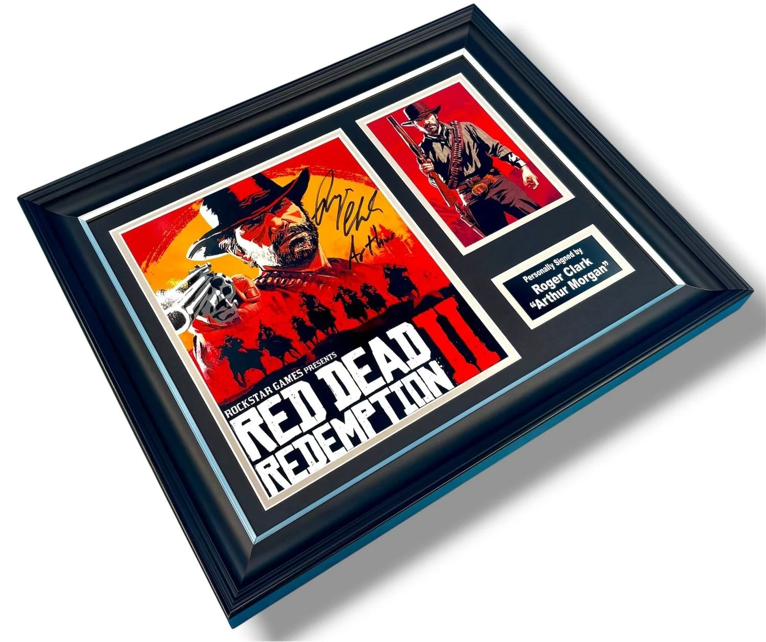 Roger Clark Signed Photo Framed & COA Red Dead Redemption 2 Arthur Morgan Auto, изображение 3