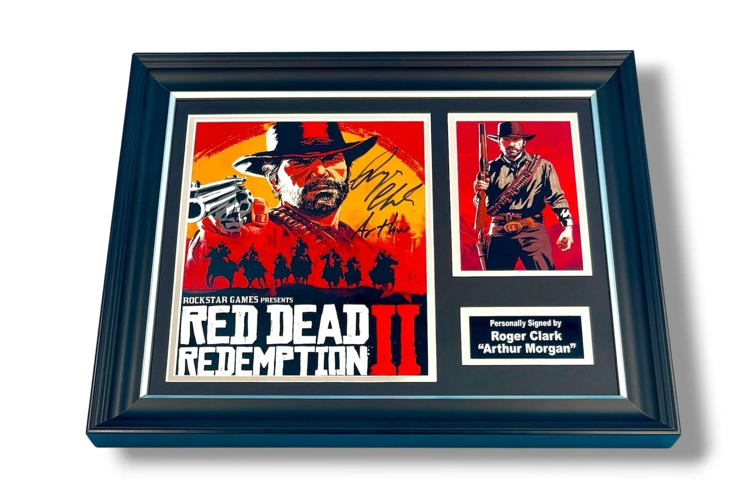 Roger Clark Signed Photo Framed & COA Red Dead Redemption 2 Arthur Morgan Auto, изображение 4