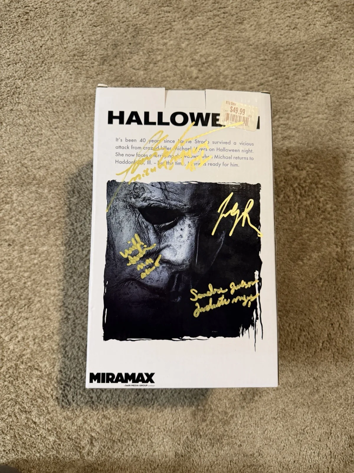 Halloween Micheal Myers Signed Bobble Head Jamie Lee Curtis Nick Castle Ext, изображение 3