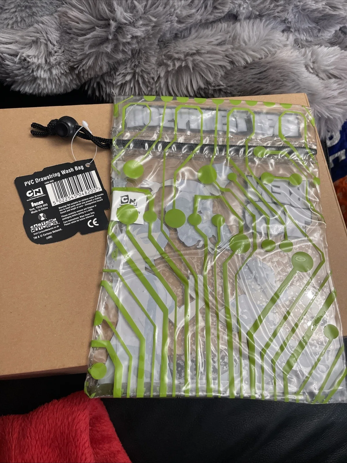 Ben 10 PVC Drawstring Wash Bag New With Tags, image 2