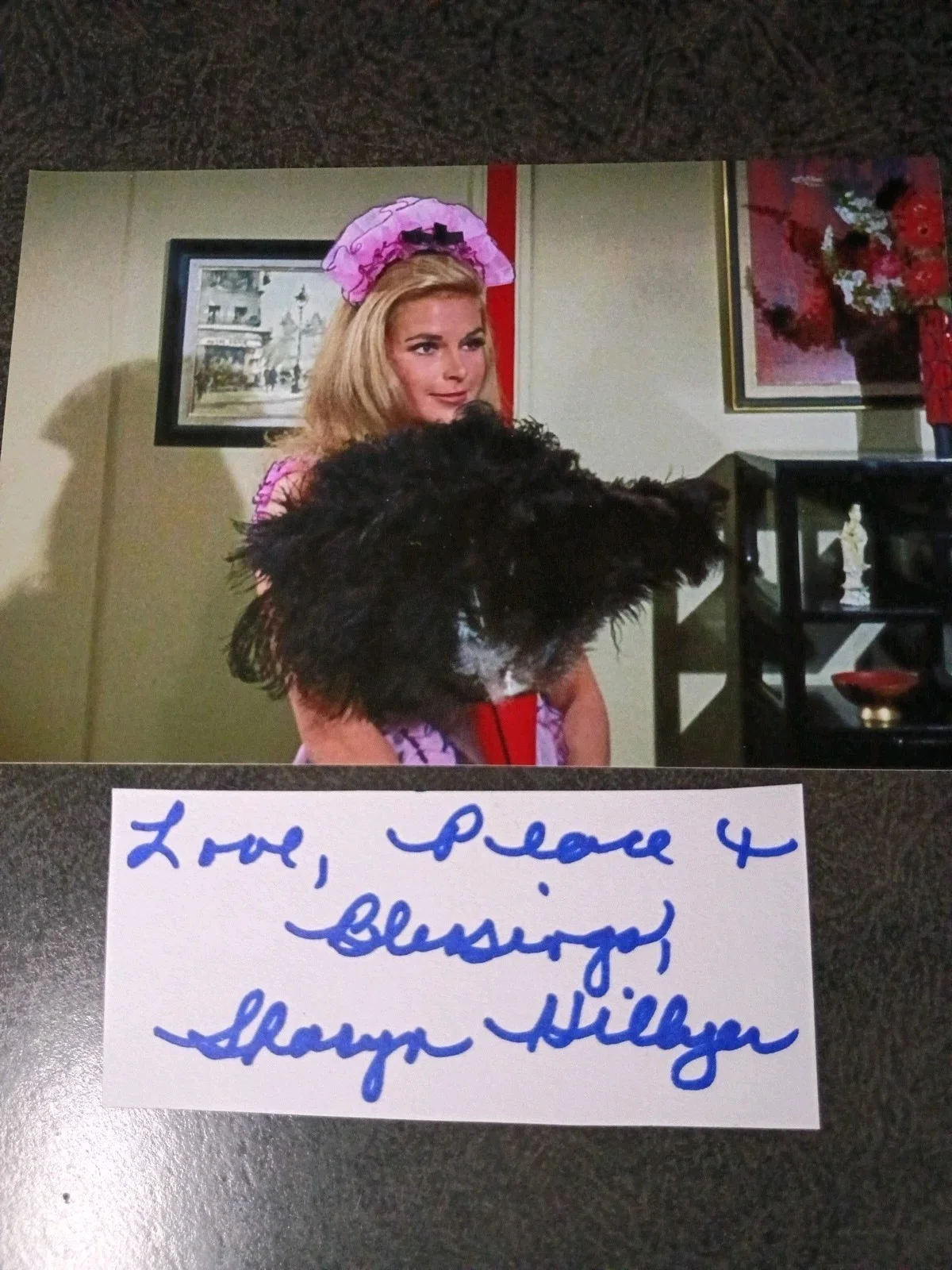 Sharyn Hillyer — Sharyn Hillyer Hand Signed Autograph CUT With 4X6 Photo -THE MONKEES & STAR TREK