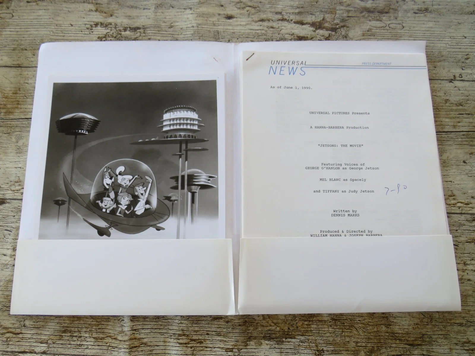 JETSONS THE MOVIE ORIGINAL 1990 FILM PRESS KIT Hanna / Barbera 8 PHOTOS, изображение 2