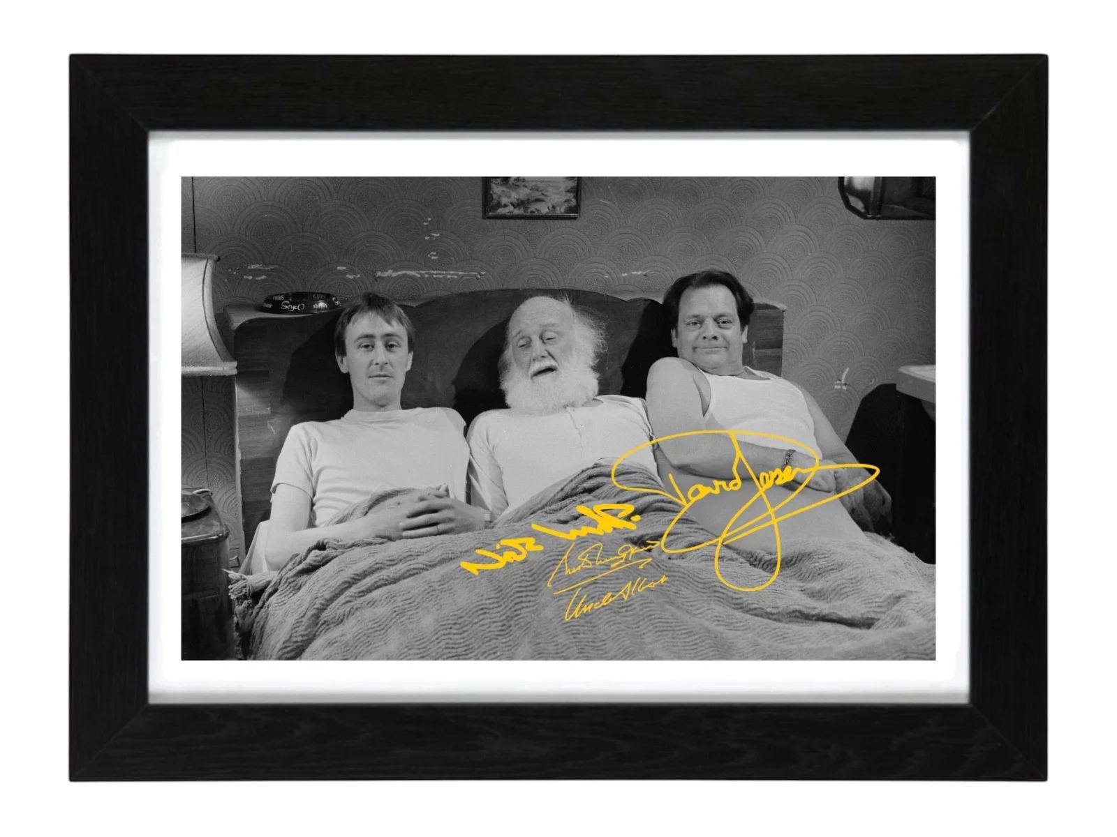 David Jason, Buster Merryfield, Lyndhurst Signed PHOTO Pre Print 6x4/A4/ Framed, image 3