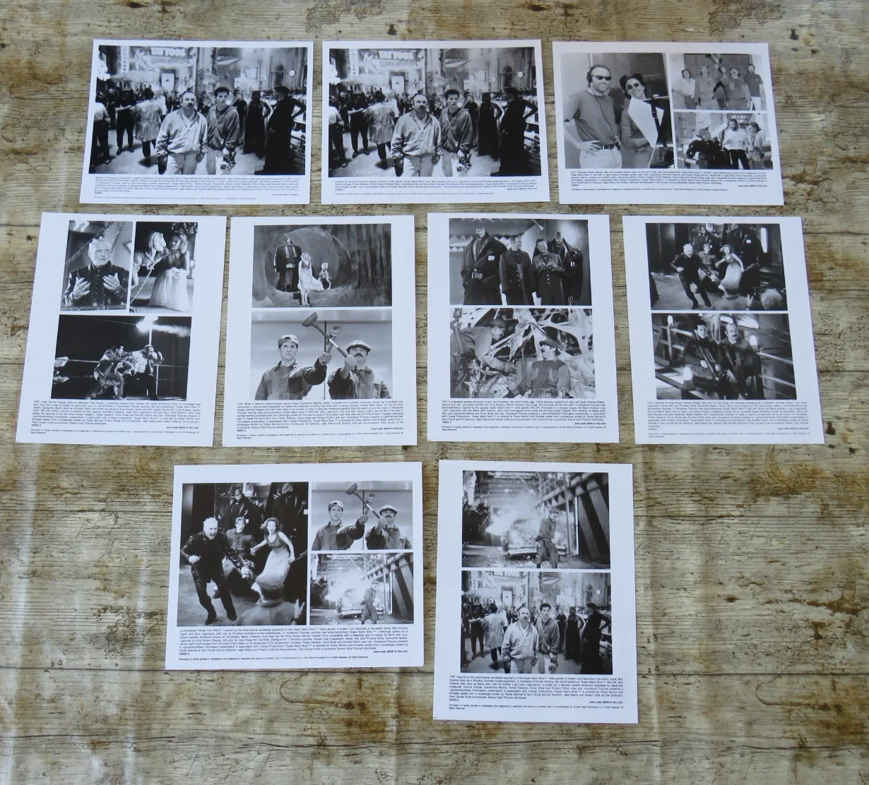 SUPER MARIO BROS. ORIGINAL 1993 CINEMA FILM PRESS KIT Bob Hoskins 9 PHOTOS, изображение 4