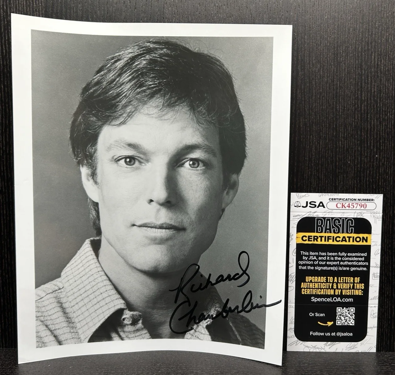 Richard Chamberlain — RICHARD CHAMBERLAIN HAND SIGNED PHOTO Original Autograph JSA COA Dr. Kildaire, image 2