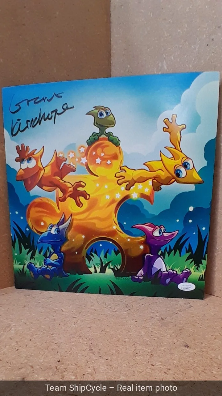 Grant Kirkhope — Grant Kirkhope Signed 12x12 Banjo Kazooie Jinjo Print Composer Autograph G2U, image 5