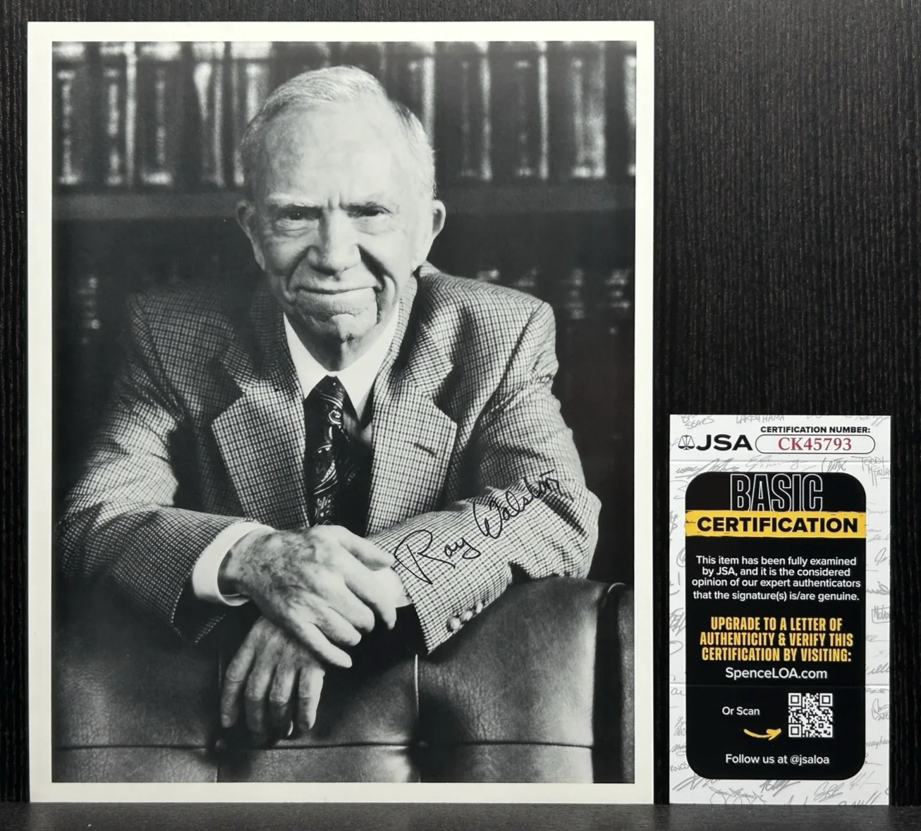 Ray Walston — RAY WALSTON HAND SIGNED 8x10 PHOTO Autograph JSA COA Fast Times Ridgemont High, изображение 2