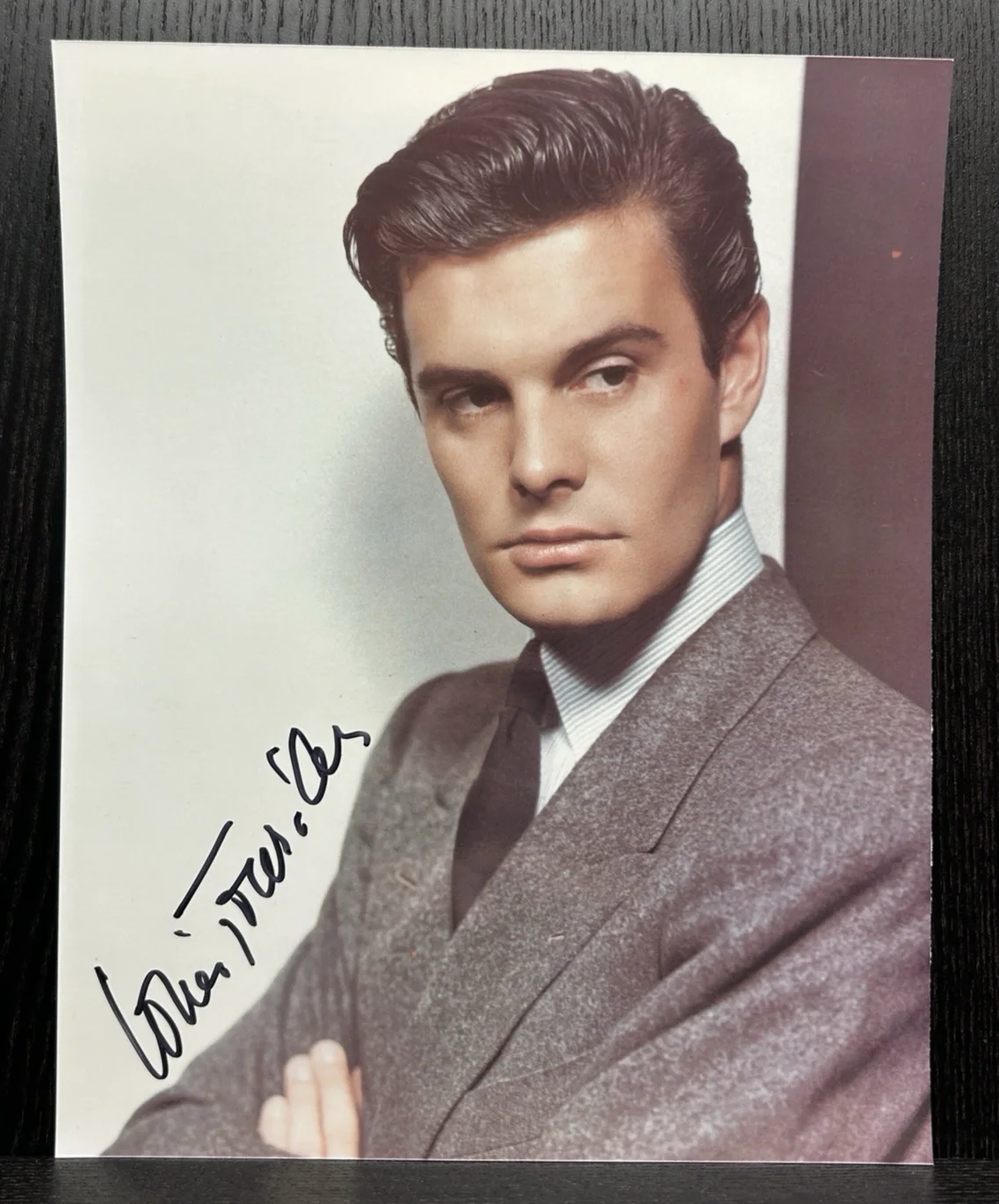 Louis Jourdan — LOUIS JOURDAN HAND SIGNED 8x10 PHOTO Original Autograph JSA COA James Bond 007