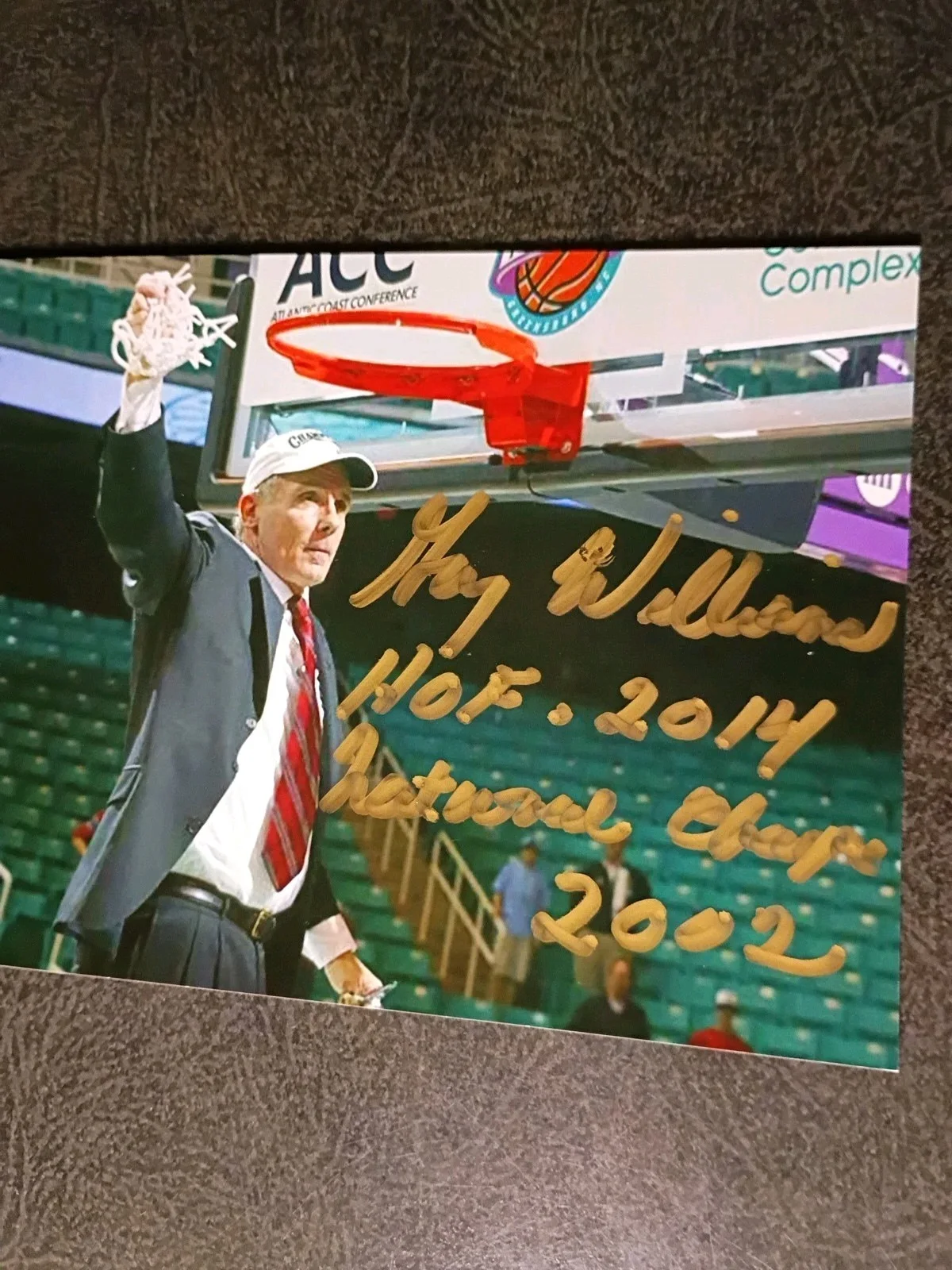 GARY WILLIAMS — GARY WILLIAMS 2 Hand Signed Autograph 4X6 Photo S- MARYLAND HALL OF FAME COACH, изображение 3