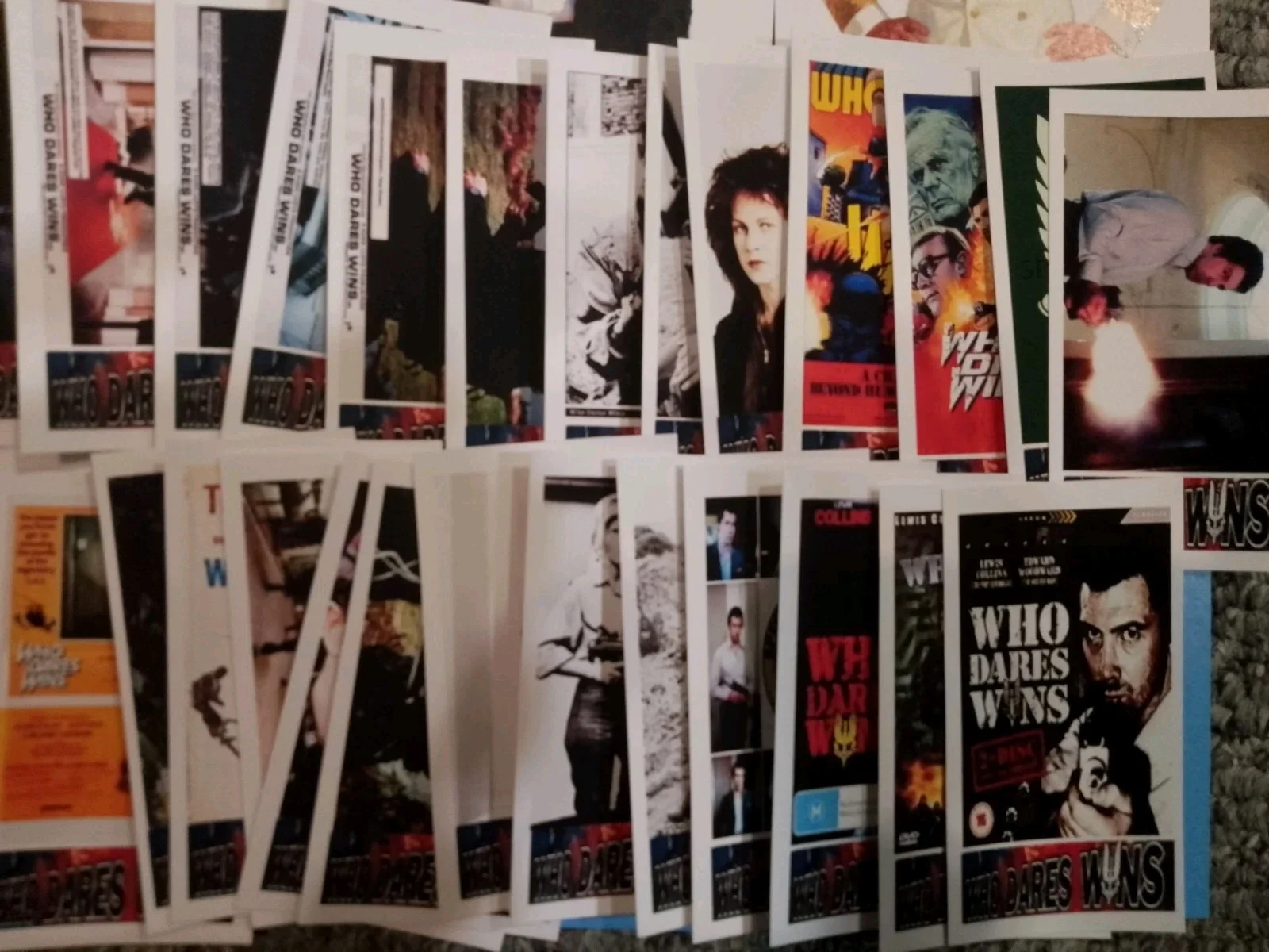 Who Dares Wins 1982. 40!Mini Promo Cards & Box/ 8 Character bookmarks. New., изображение 3