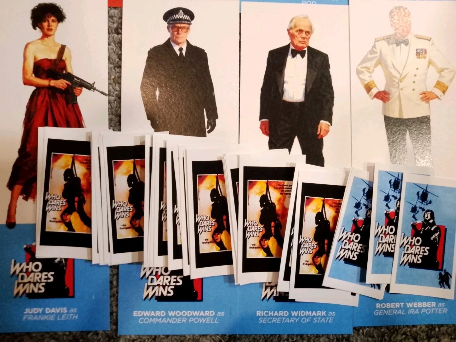 Who Dares Wins 1982. 40!Mini Promo Cards & Box/ 8 Character bookmarks. New., изображение 4