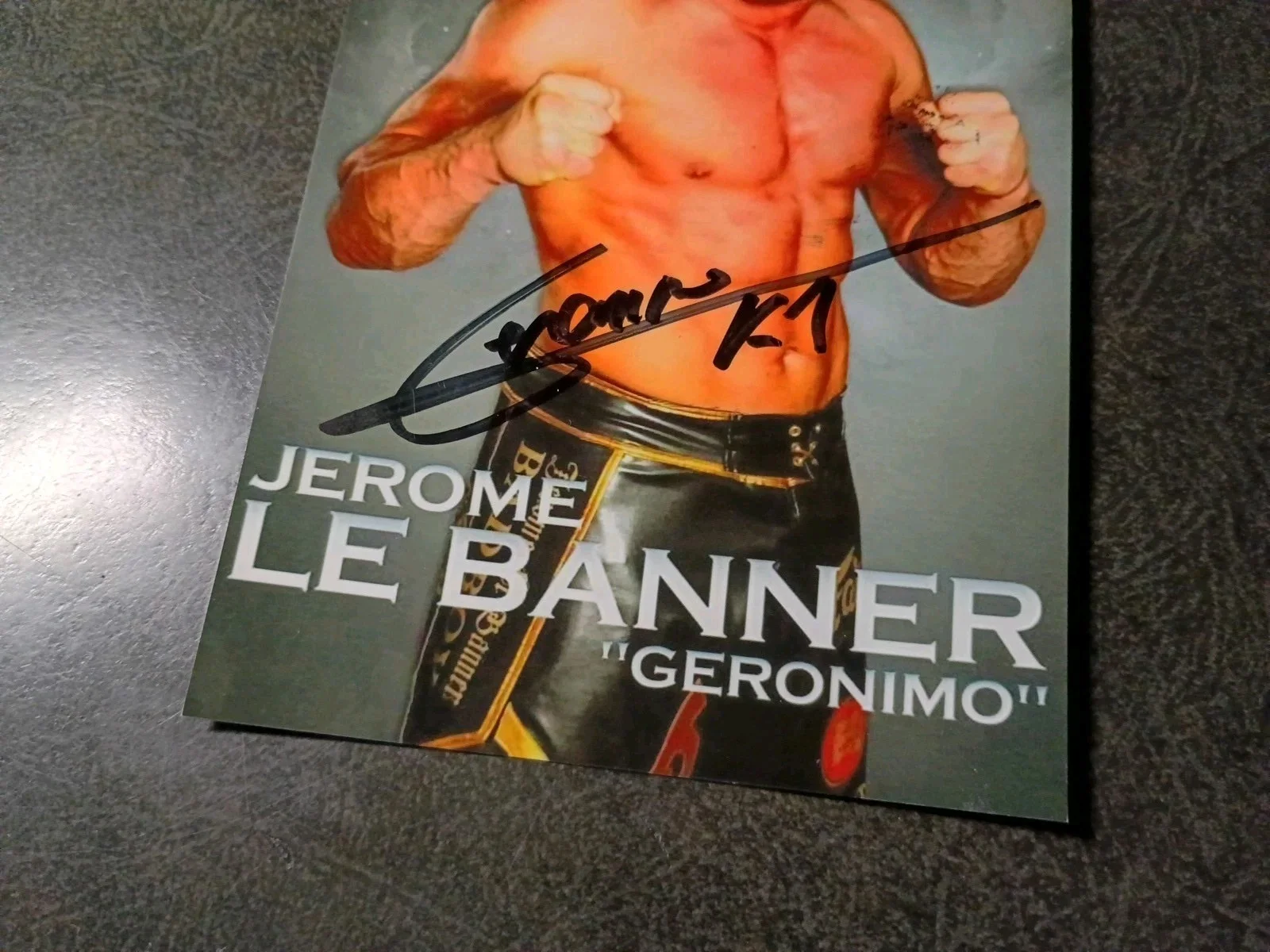 JEROME LA BANNER — JEROME LA BANNER Hand Signed Autograph 4X6 Photo - K1 KICKBOXER & MARTIAL ARTIST, image 3