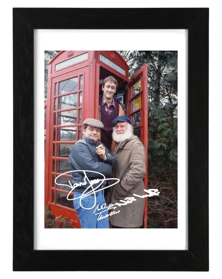 David Jason, Buster Merryfield, Lyndhurst Signed PHOTO Pre Print 6x4/A4/ Framed, image 3