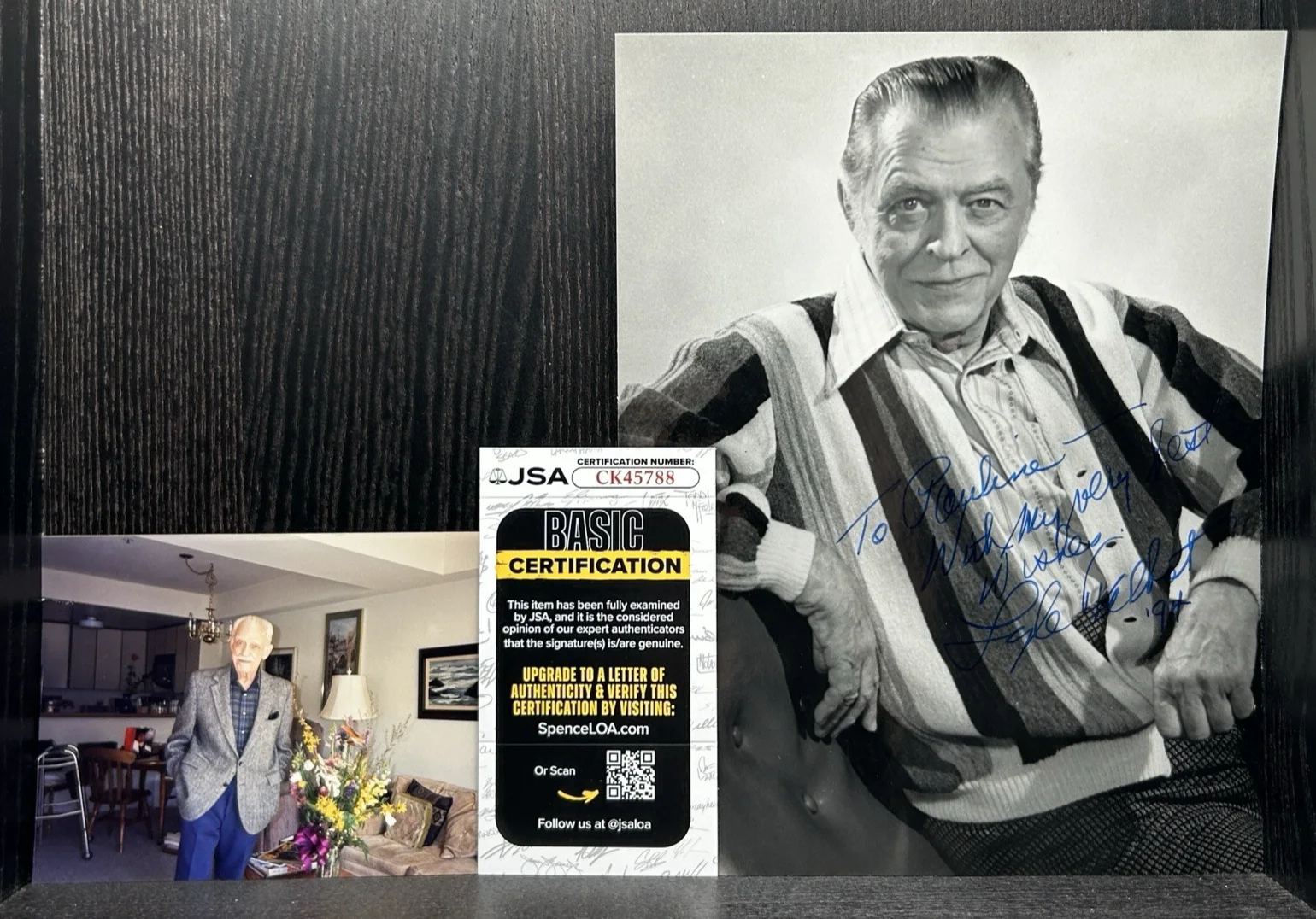 Lyle Talbot — LYLE TALBOT HAND SIGNED PHOTOS Autograph JSA COA Batman, Superman, Ozzie Harriet, изображение 2