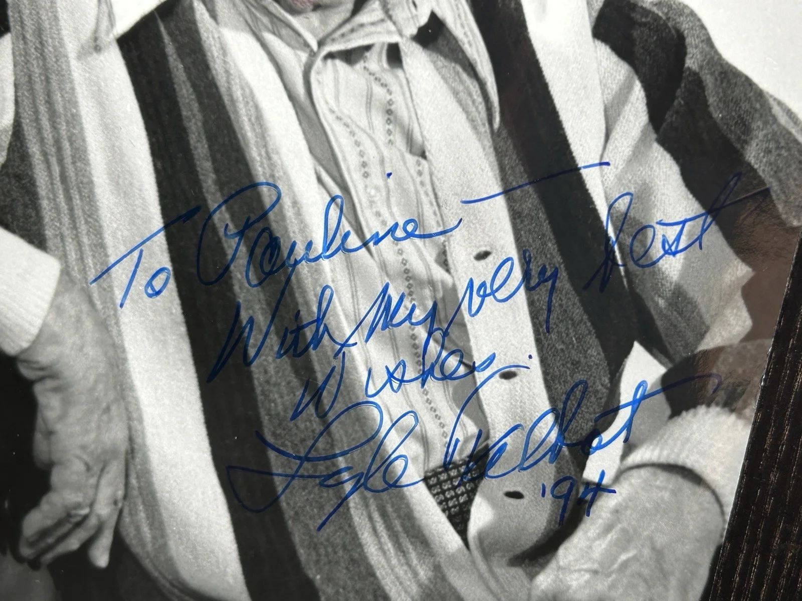 Lyle Talbot — LYLE TALBOT HAND SIGNED PHOTOS Autograph JSA COA Batman, Superman, Ozzie Harriet, изображение 4