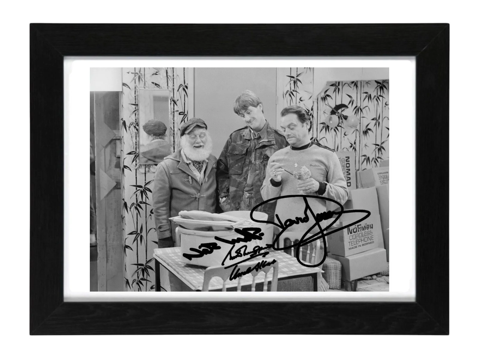 David Jason, Buster Merryfield, Lyndhurst Signed PHOTO Pre Print 6x4/A4/ Framed, изображение 2