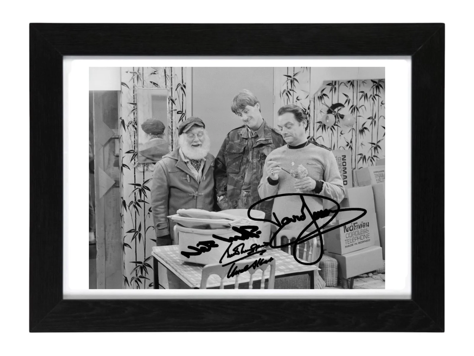 David Jason, Buster Merryfield, Lyndhurst Signed PHOTO Pre Print 6x4/A4/ Framed, изображение 3