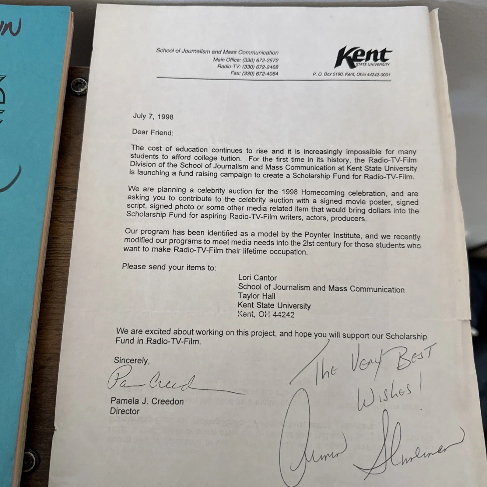 Armin Shimerman — Armin Shimerman Quark Signed Deep Space Nine Script 1998 & Signed Letter, изображение 5