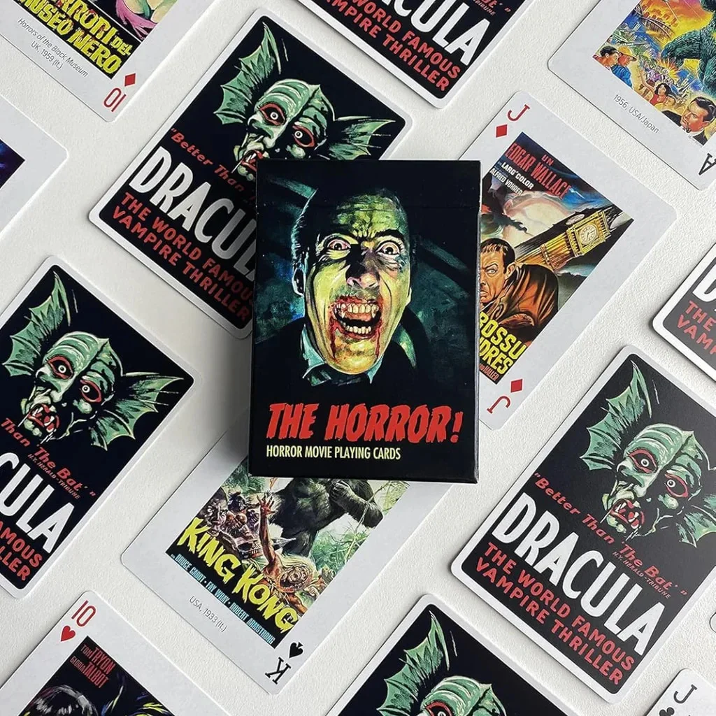 HORROR PLAYING CARDS Hammer Deck Godzilla Dracula Frankenstein Piatnik Kong Set, image 2