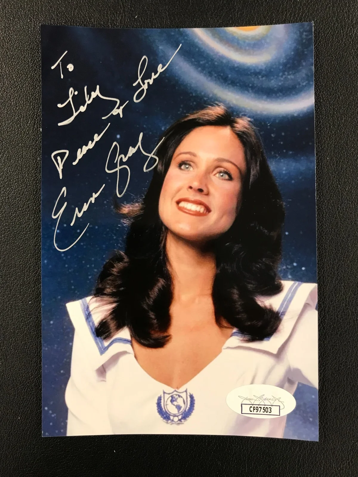 Erin Gray — Erin Gray Signed 4x6 Photograph JSA (Personal.) TV Actress 'Buck Rogers' w/COA!, изображение 2