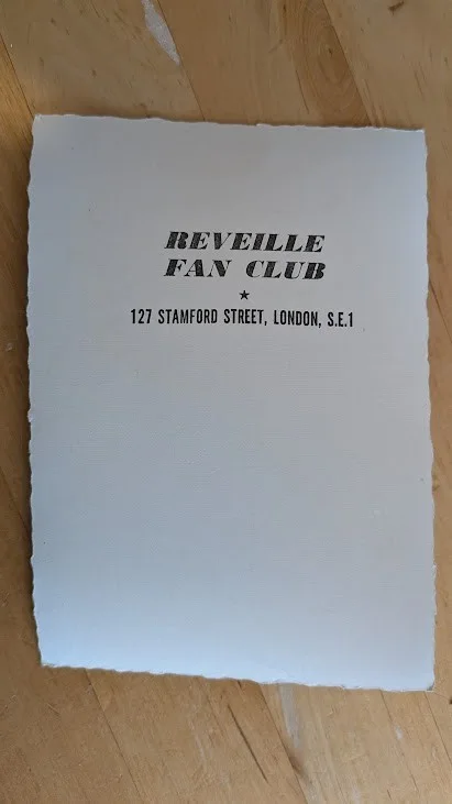 photo pre printed signed alma cogan reveille fan club, image 2