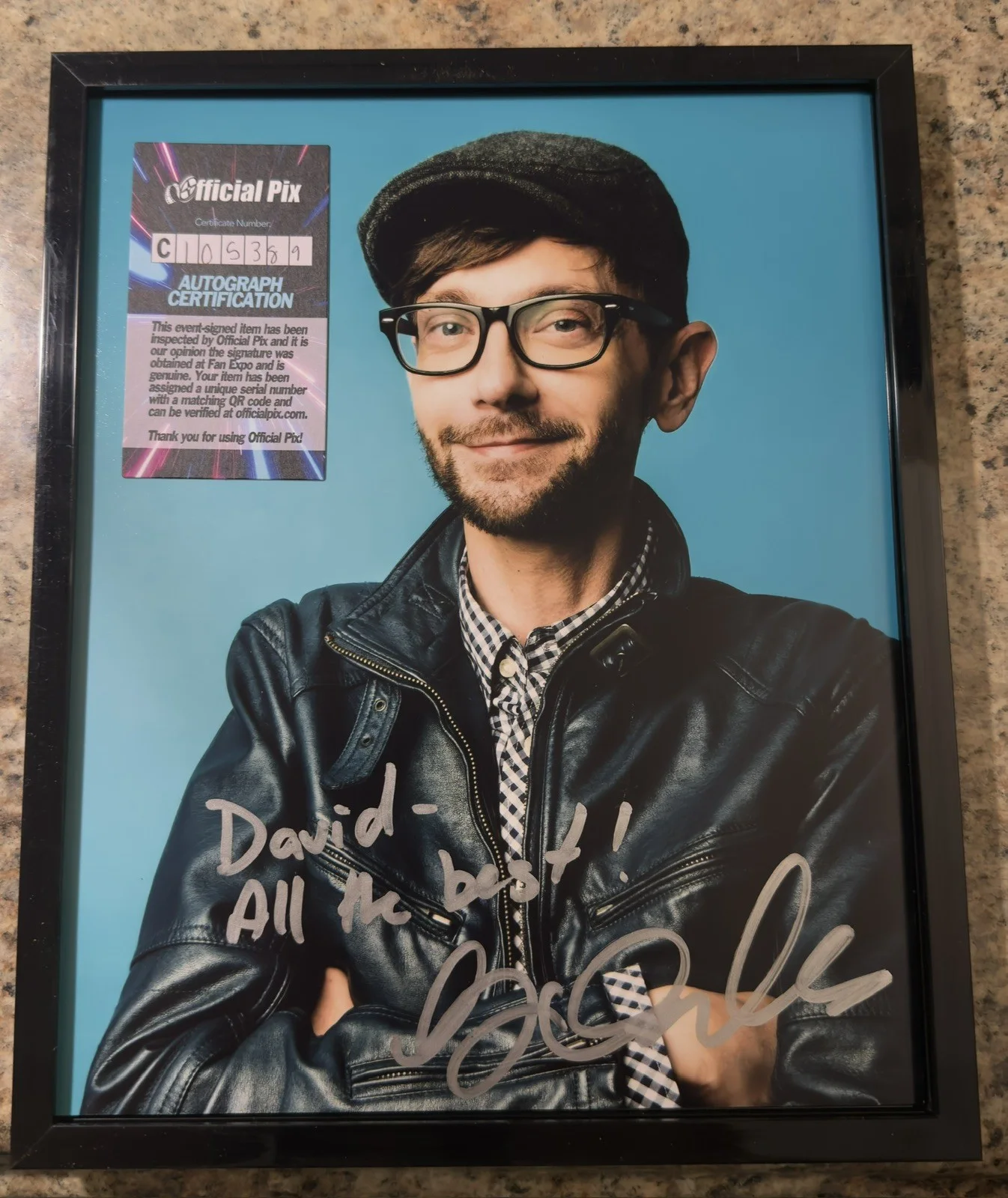 DJ Qualls Signed To David Celebrity Autograph 8x10 Supernatural, изображение 2