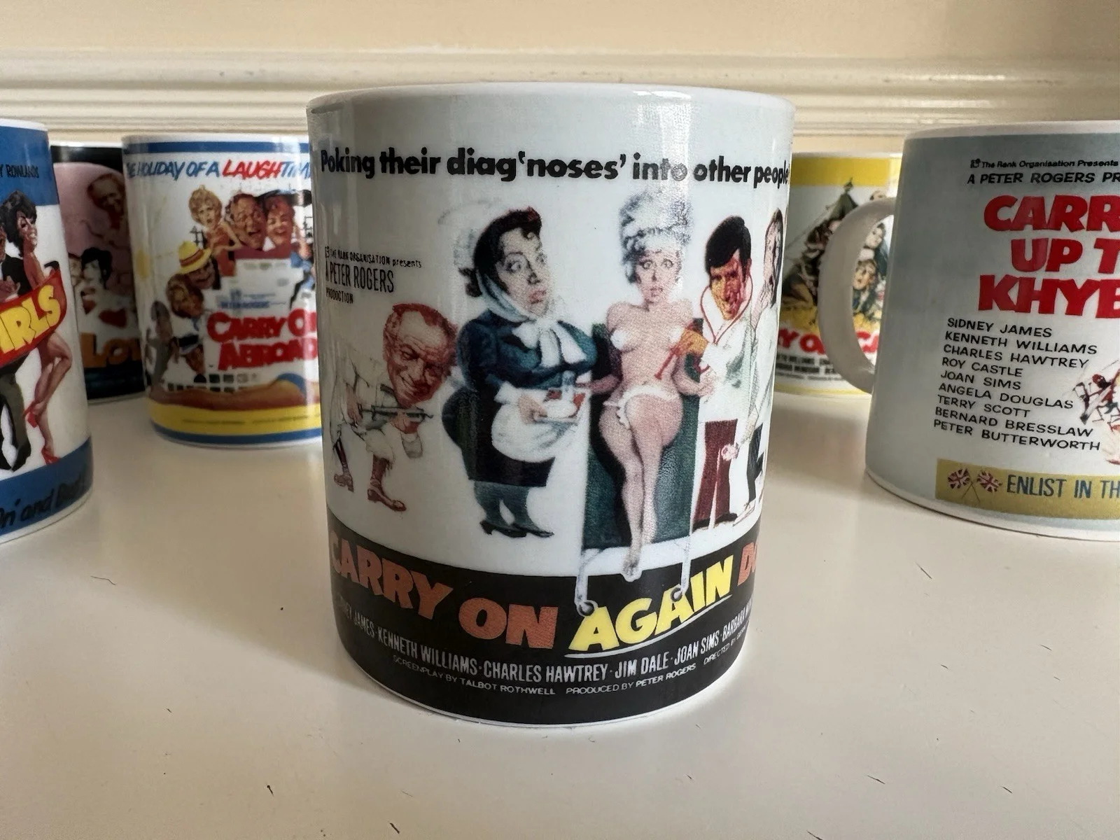 Bundle Of 8 Carry On Film Ceramic Novelty Tea Coffee Mugs Ethos Job Lot, изображение 2