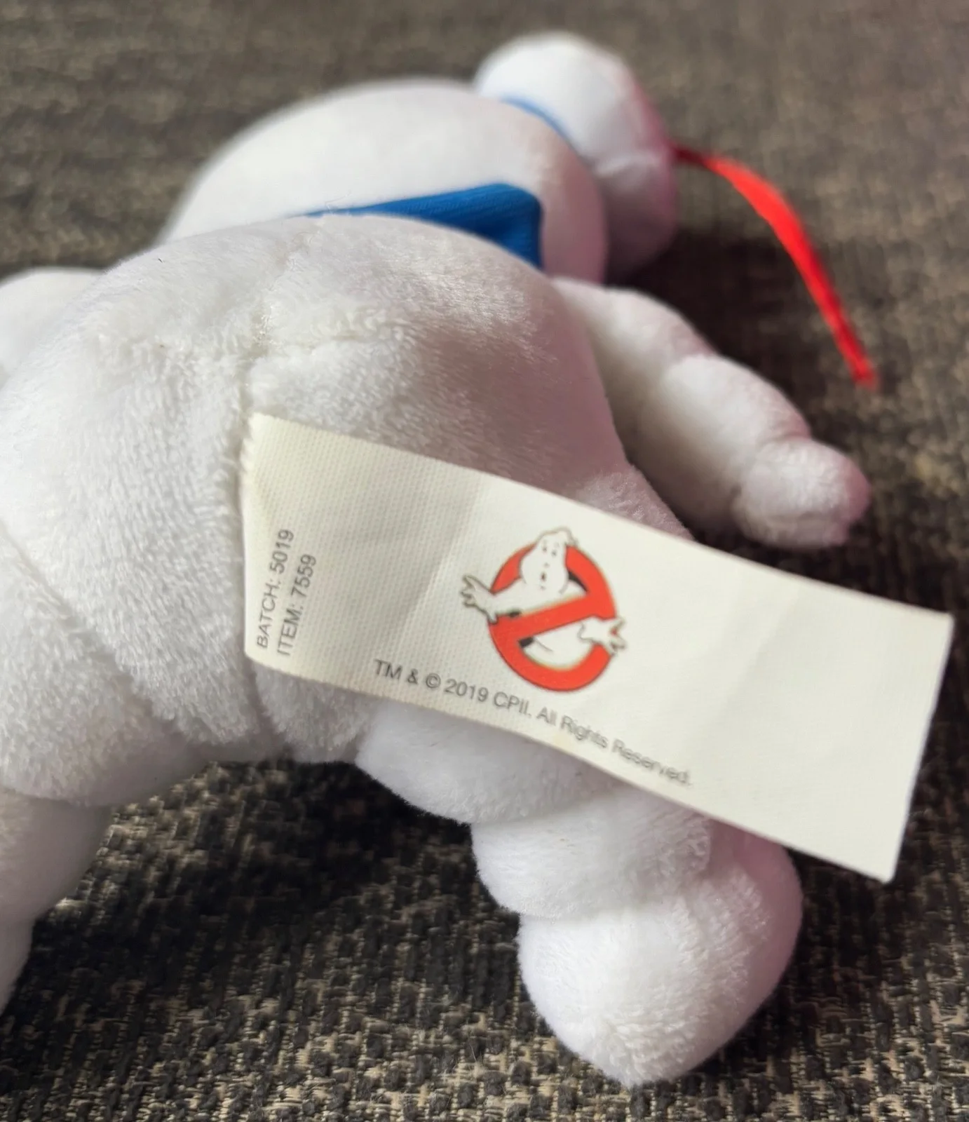 Ghostbusters Stay Puft Marshmallow Man Plush Keychain with Tag, image 5